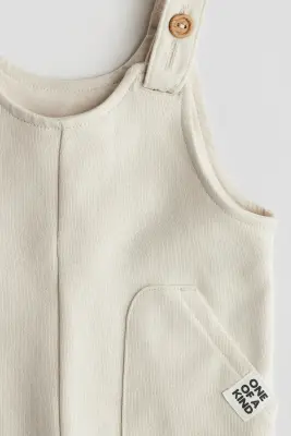 Salopette en molleton - Beige clair