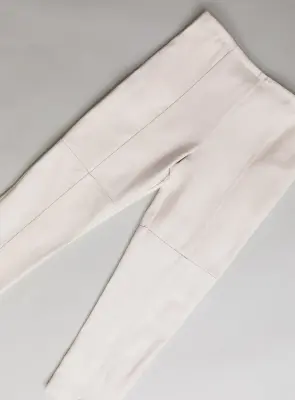 Lines Pants in Ecru Denim Canvas