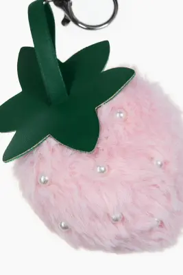 Bijou de sac duveteux - Rose clair