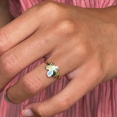 Bague Nymphea Emeraude