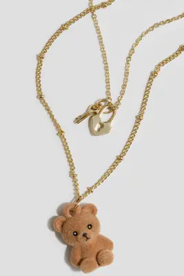 Collier - Doré/nounours