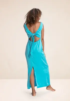 Robe longue Dune Bleu