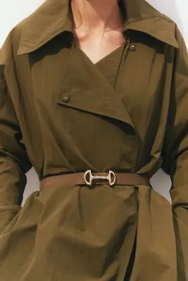 Ceinture en cuir - Marron