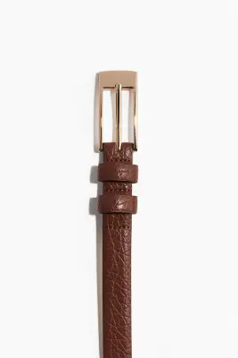 Ceinture fine - Marron