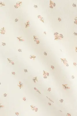Ensemble 2 pièces en coton - Crème/fleuri