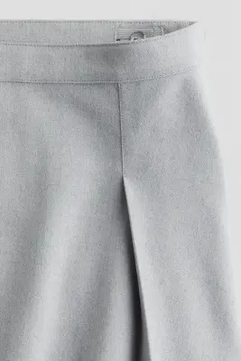 Jupe plissée - Gris clair