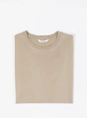 Short Sleeve T-Shirt in Sand Eucalyptus & Cotton