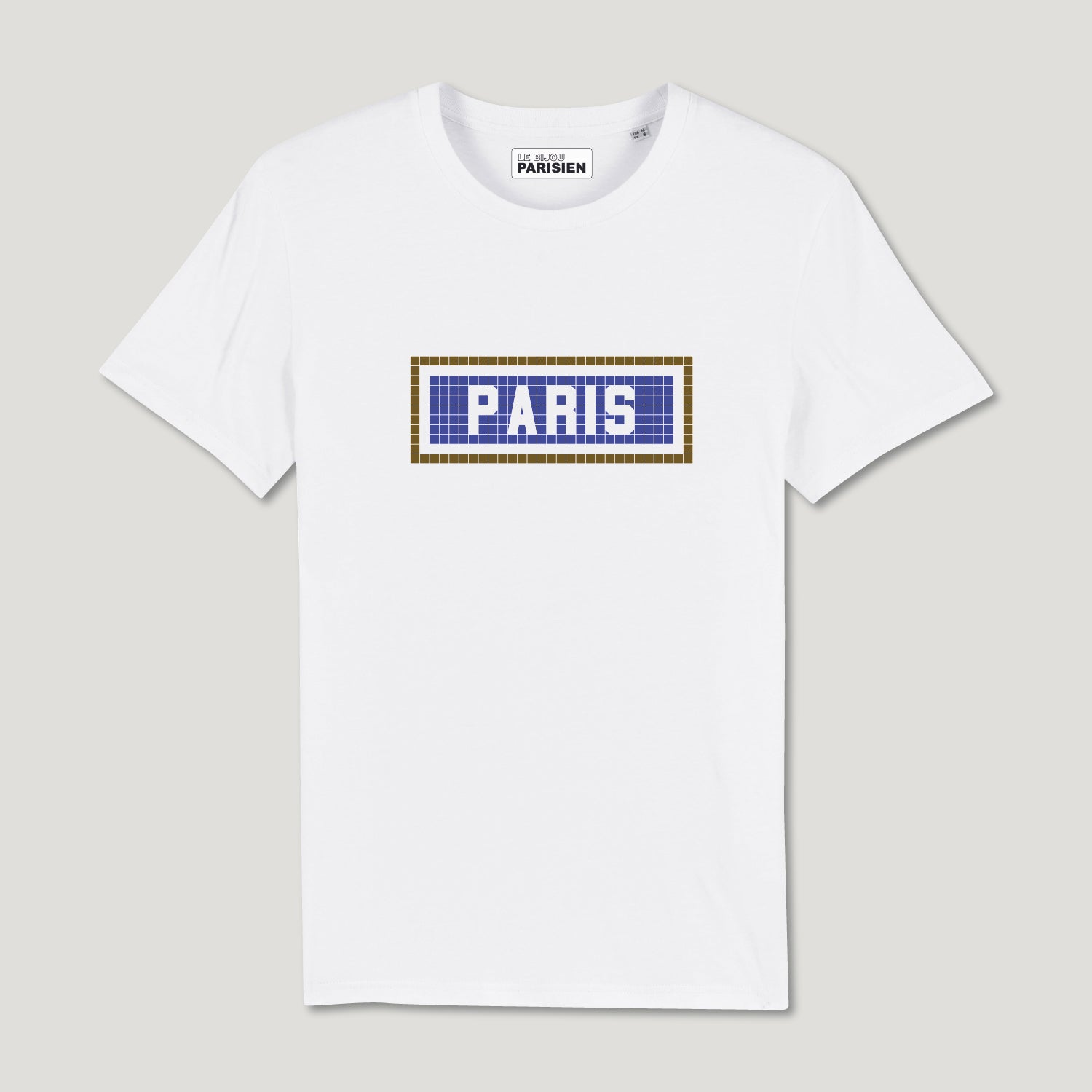 TEE SHIRT COTON BIO IMPRIMÉ - PARIS - BLANC