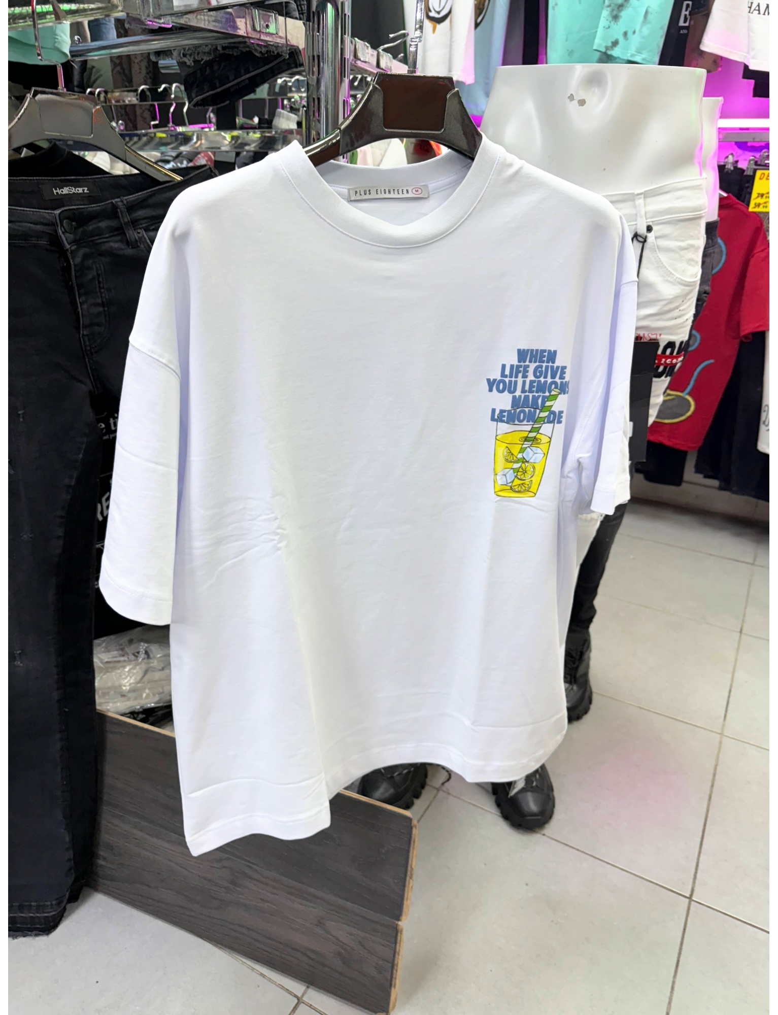T-shirt oversize citronnier