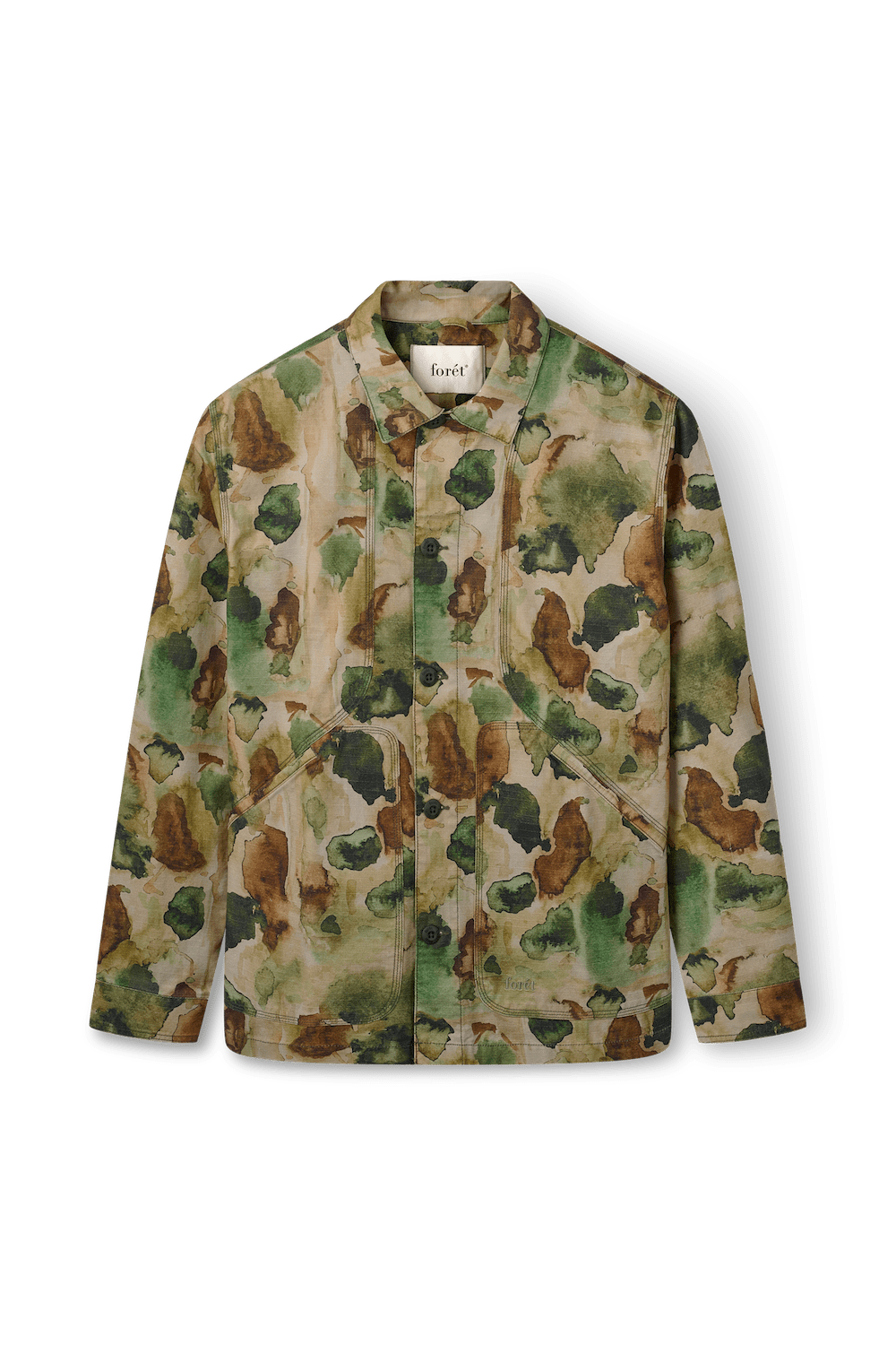 Forét – Surchemise Berry Ripstop Green Print