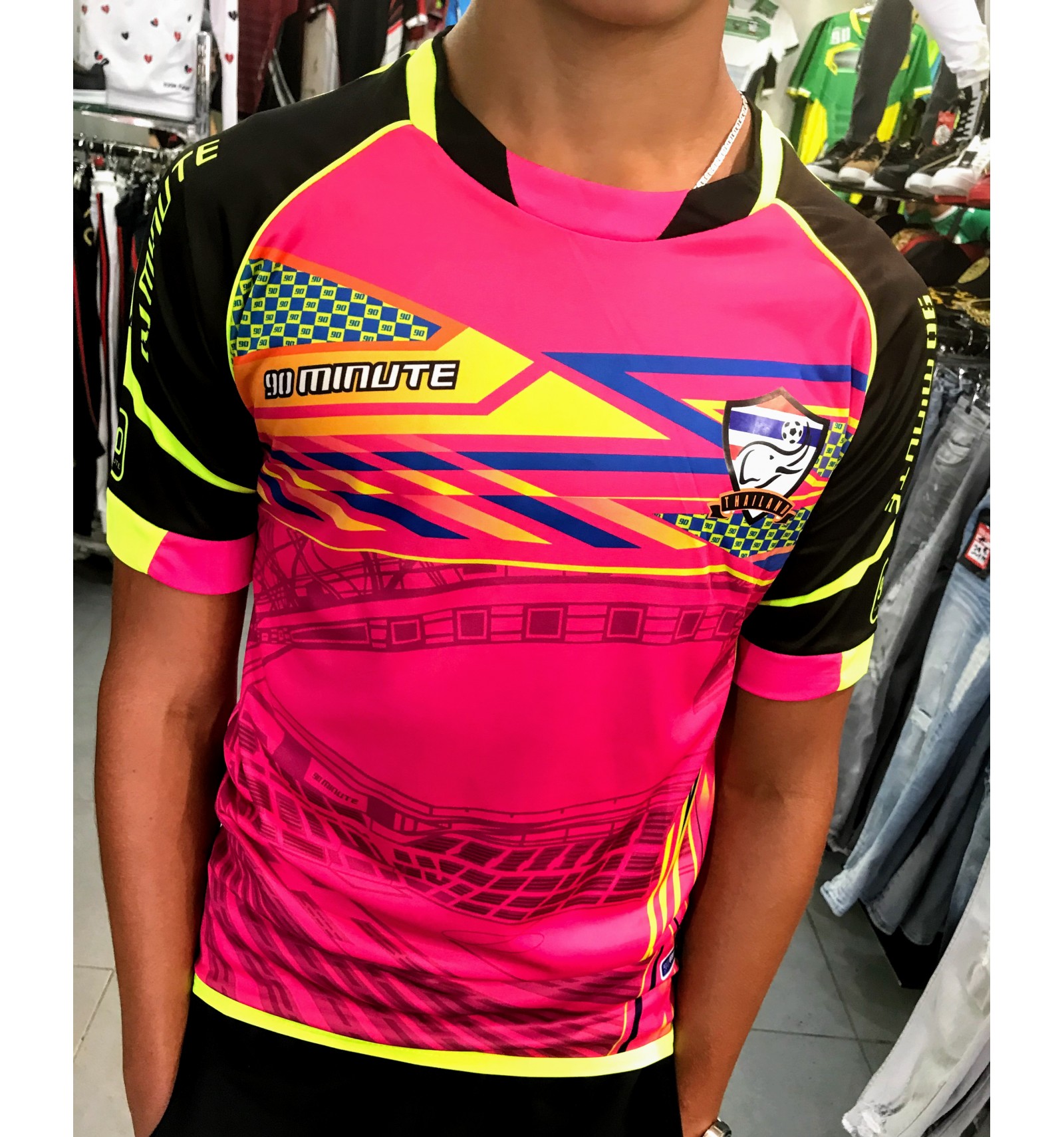 Maillot de la Thaïlande Végéta Rose