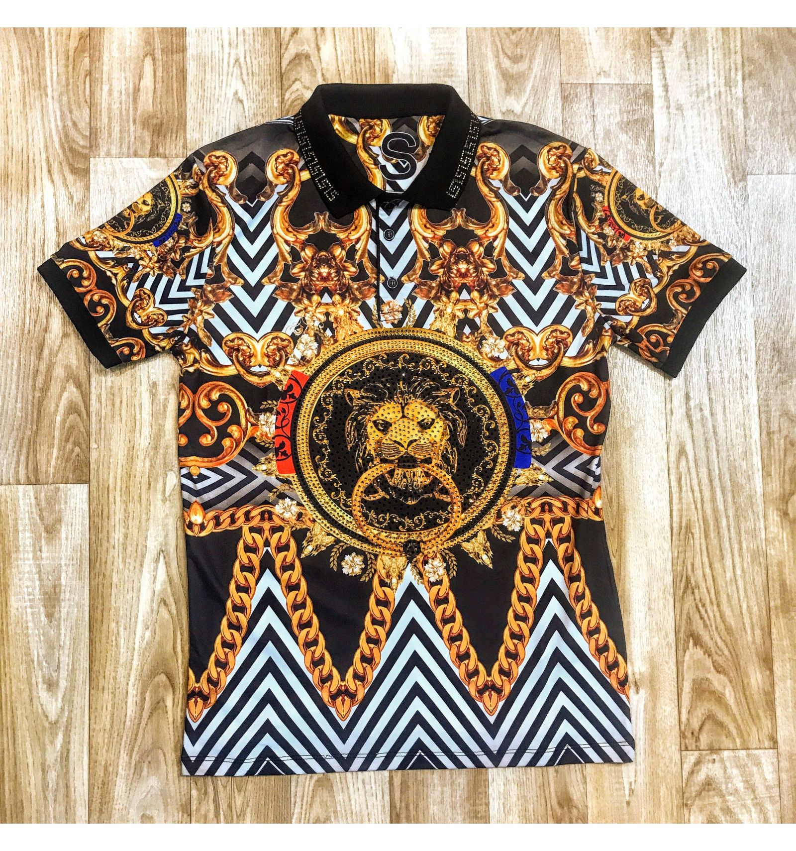 POLO ZOOM FLIGHT LION MOTIF & STRASS