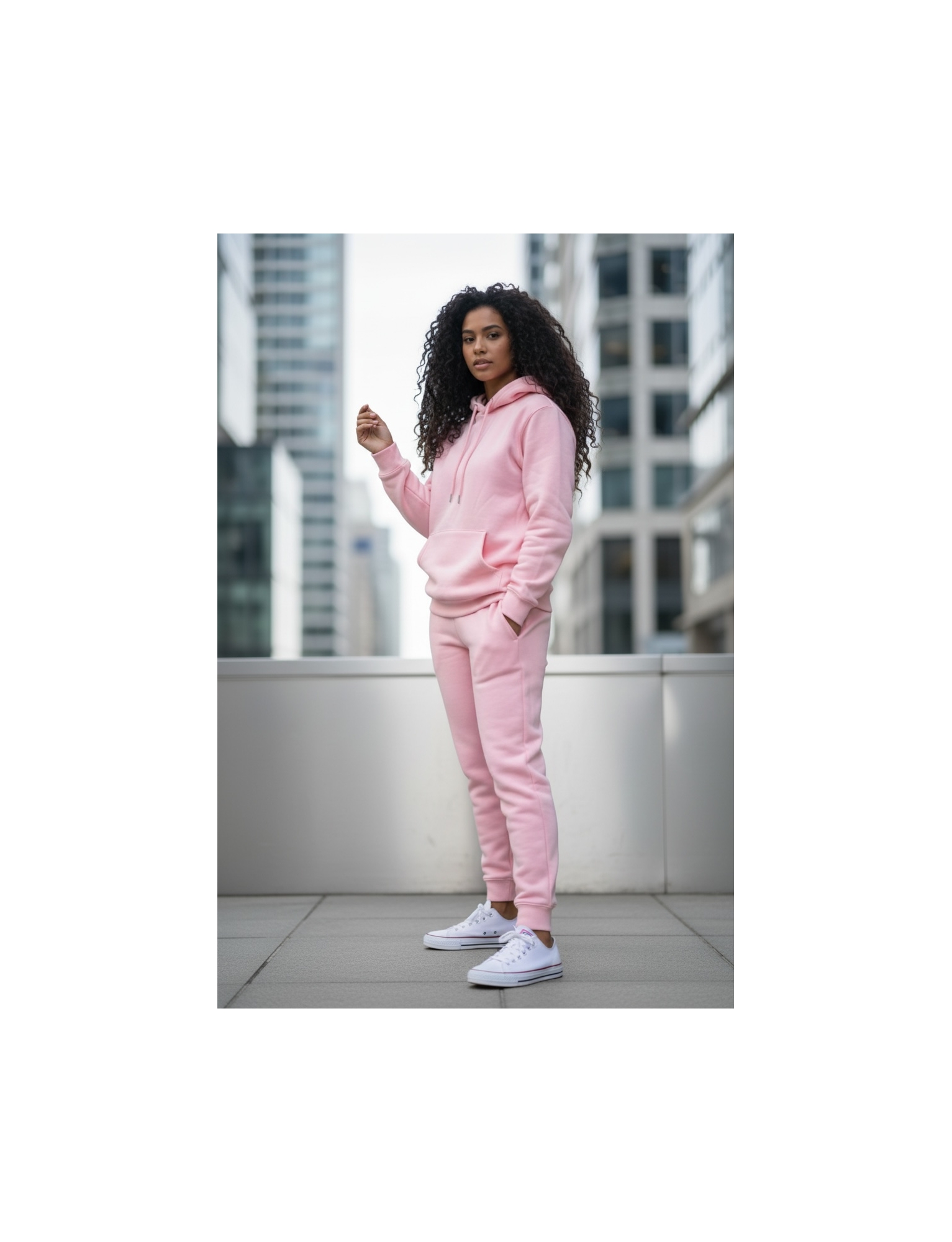 Ensemble Molleton basique rose