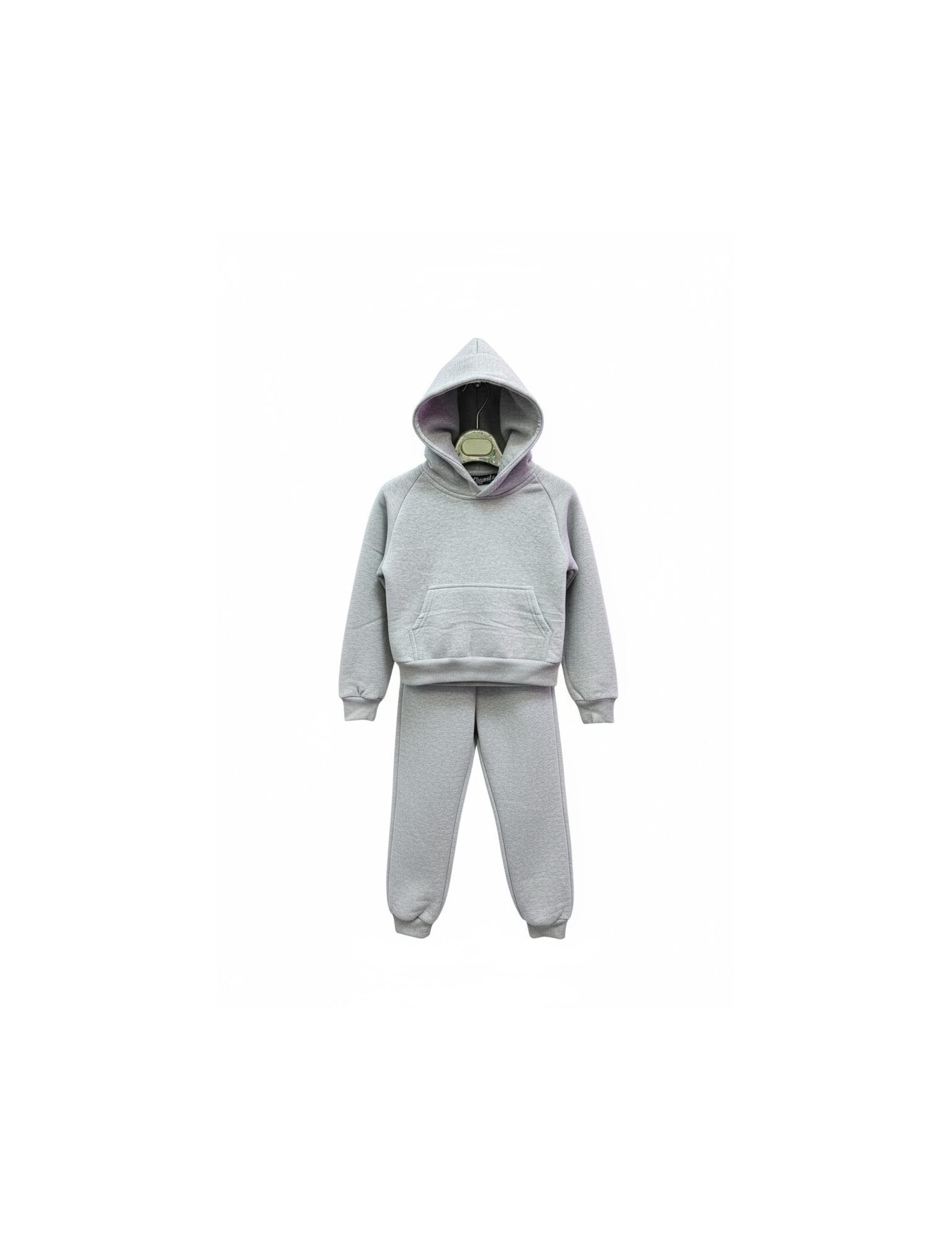 Ensemble Molleton basique gris enfant