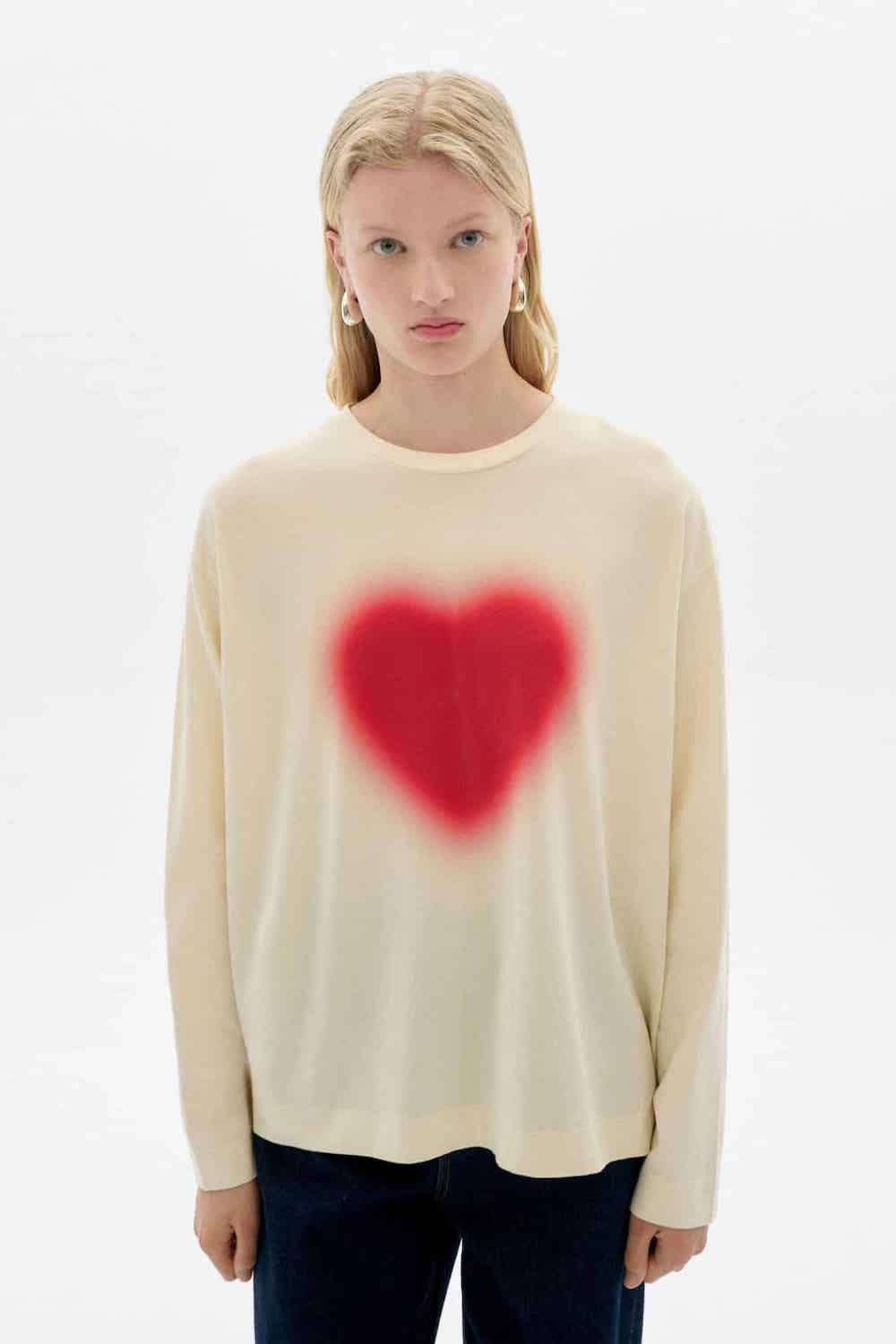 Thinking Mu t-shirt Blurry Heart