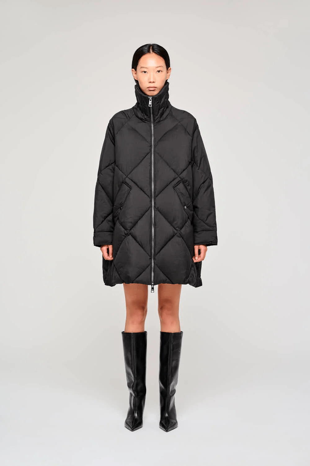 Oofwear manteau matelassé noir