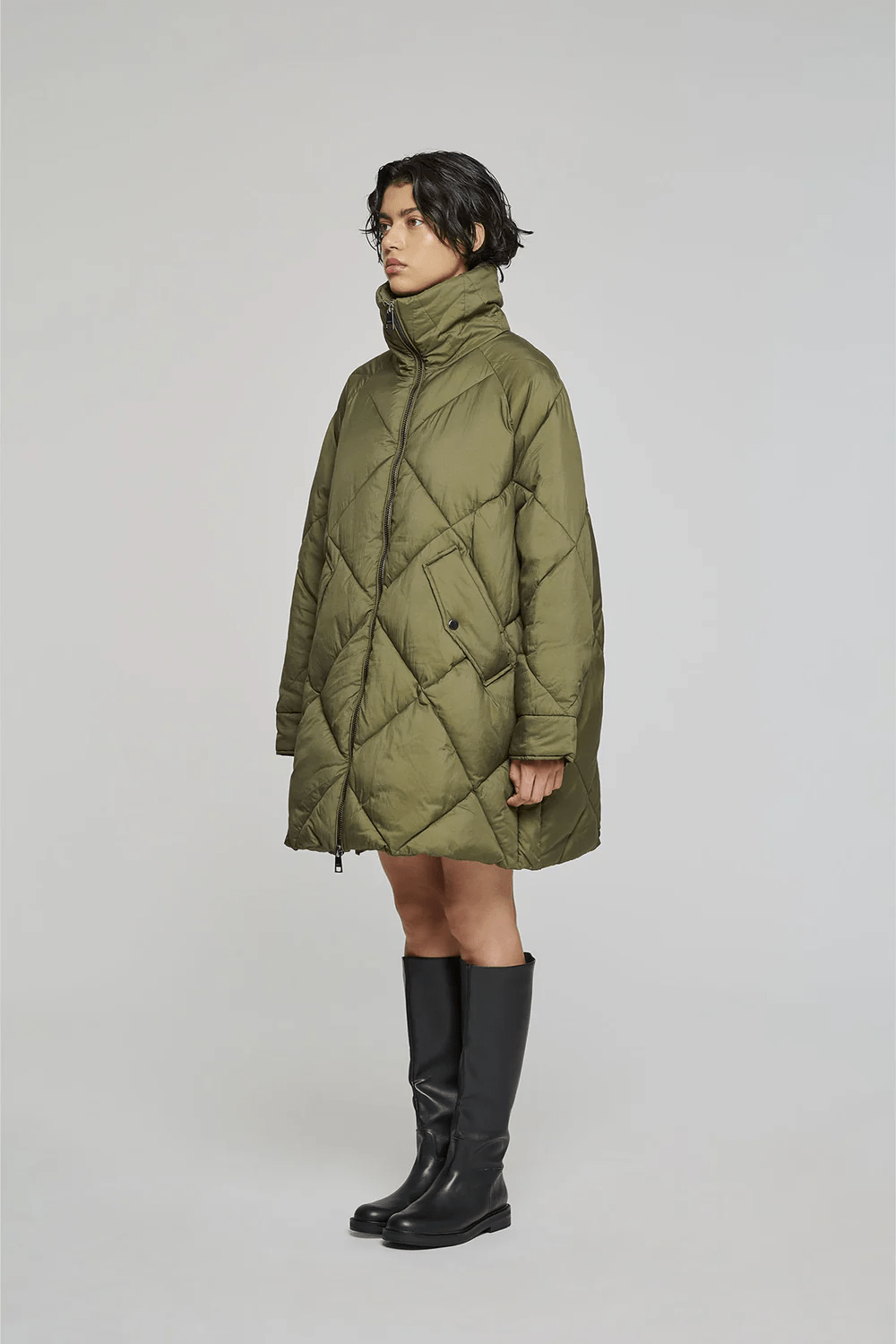 Oofwear manteau vert khaki