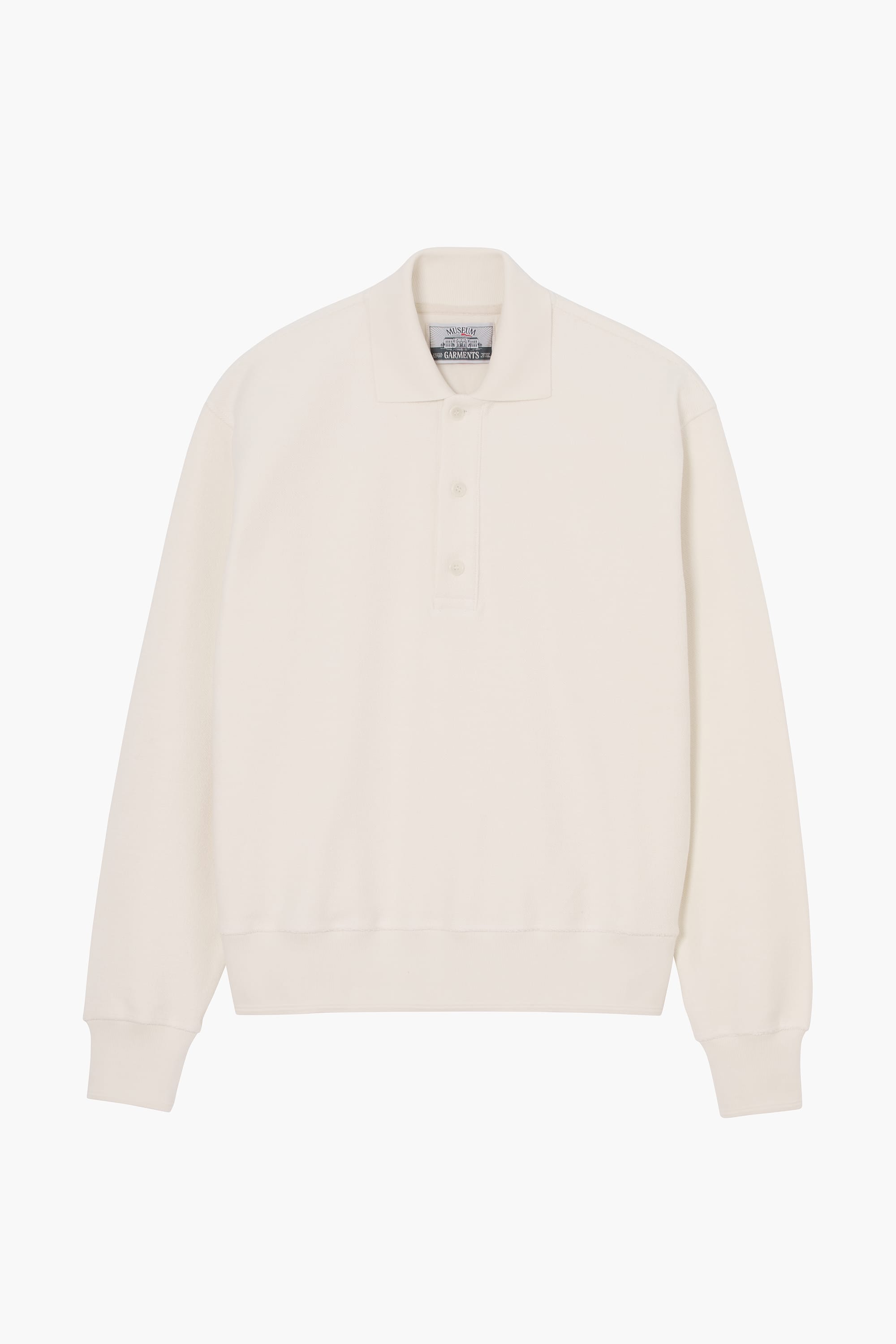 Reversed Polo Sweatshirt - Natural