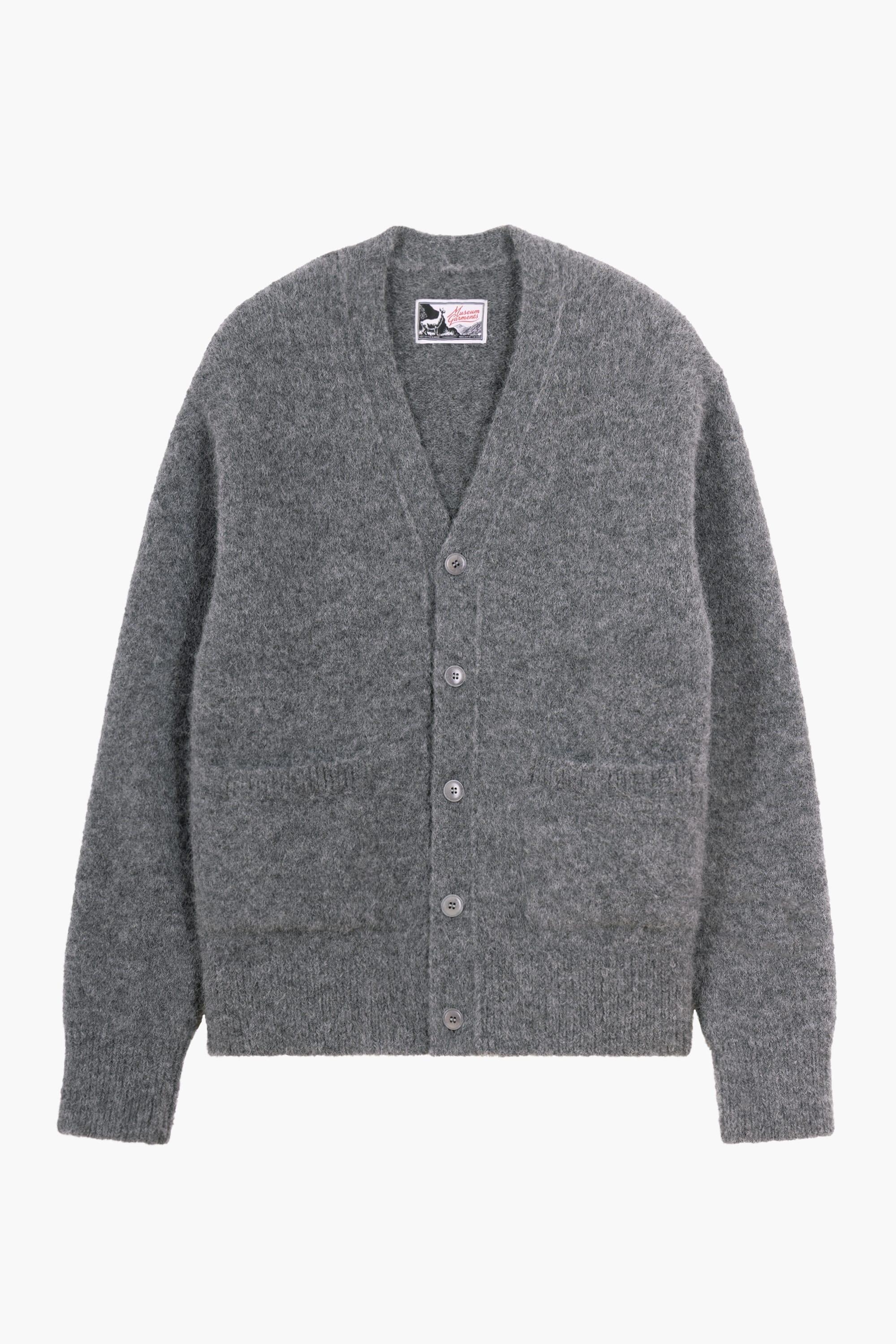 Alpaca cardigan - Gris anthracite