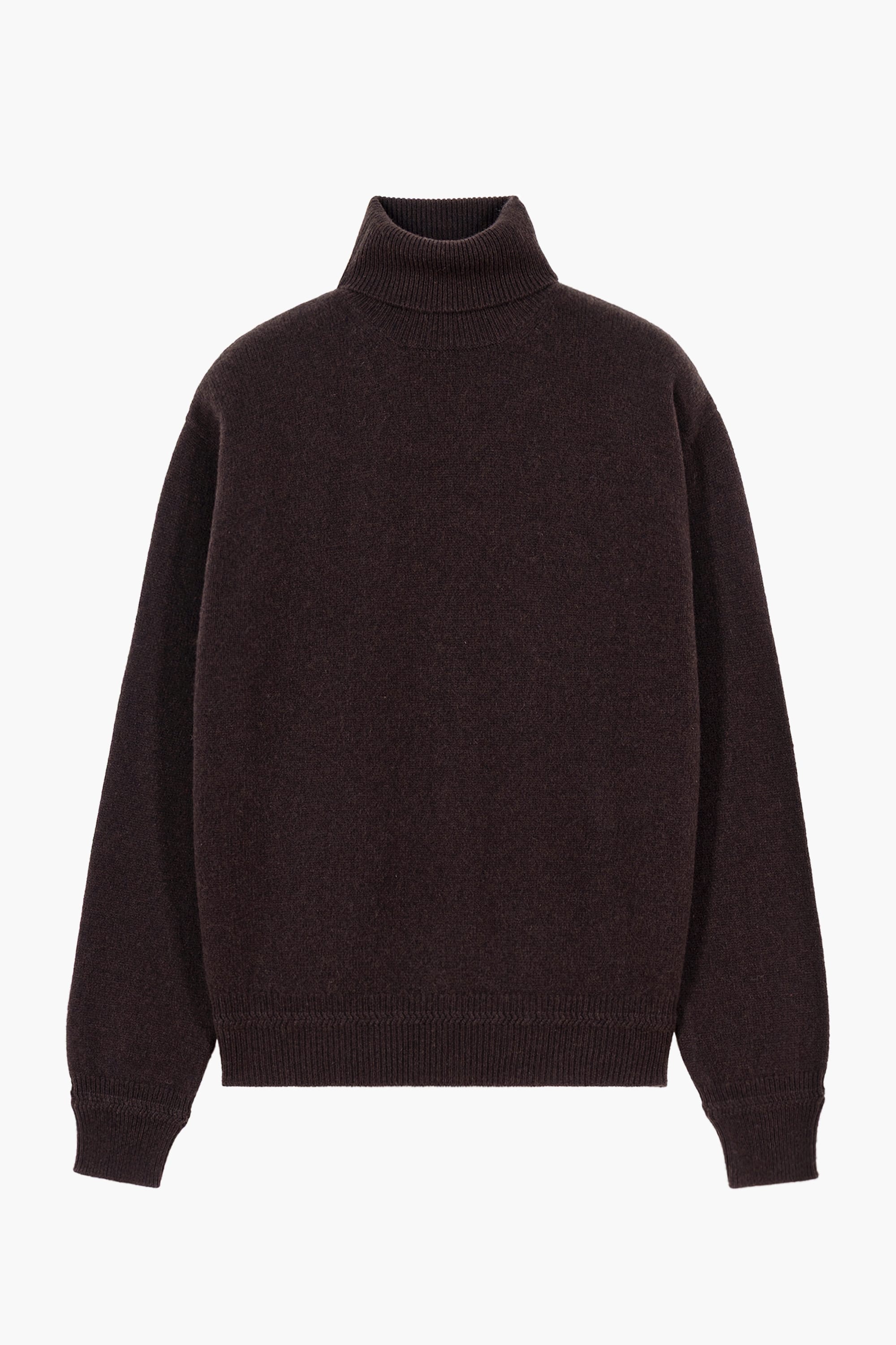 Relaxed Cashmere Turtleneck - Marron