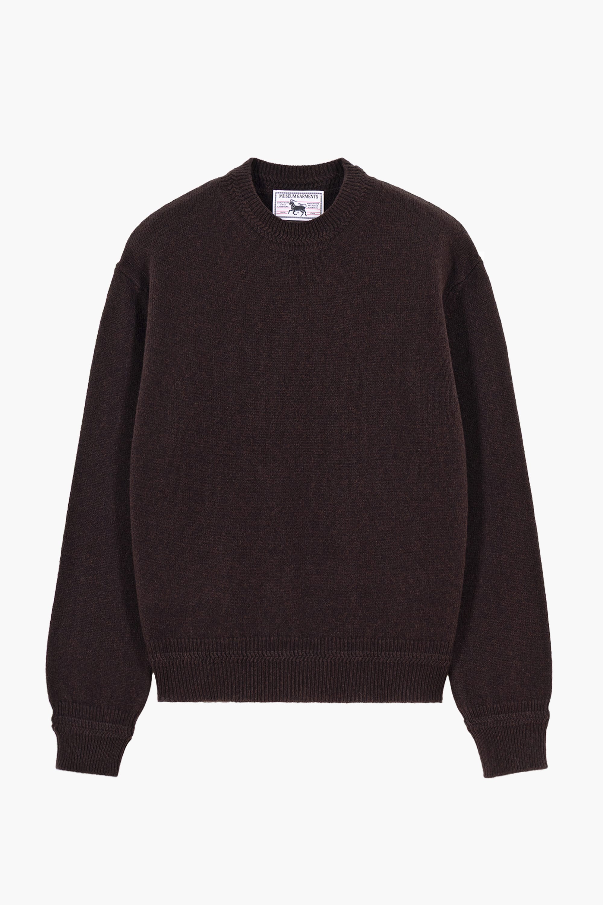 Relaxed Cashmere Crewneck - Marron
