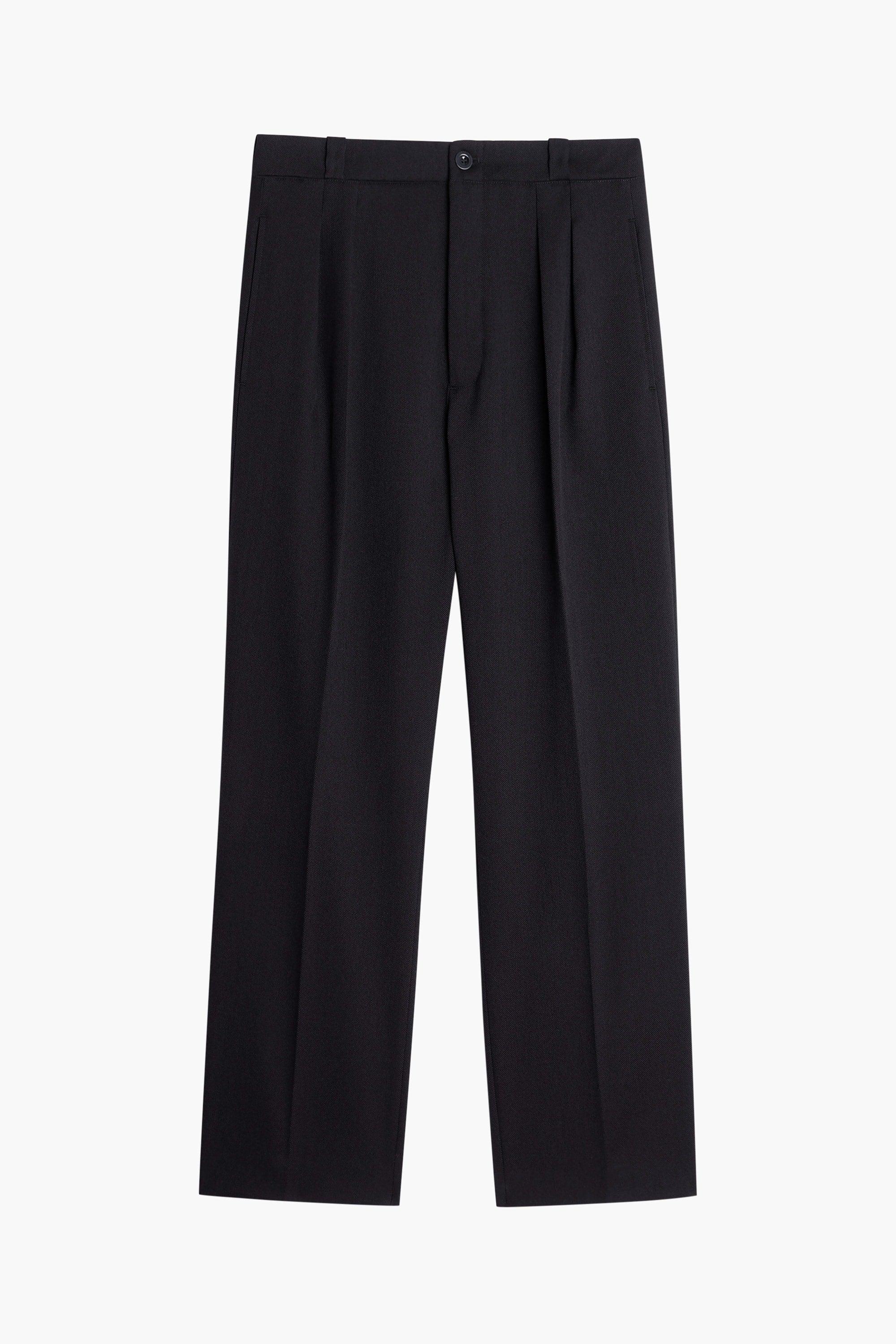 Pantalon French Military - Gabardine de Laine Noir