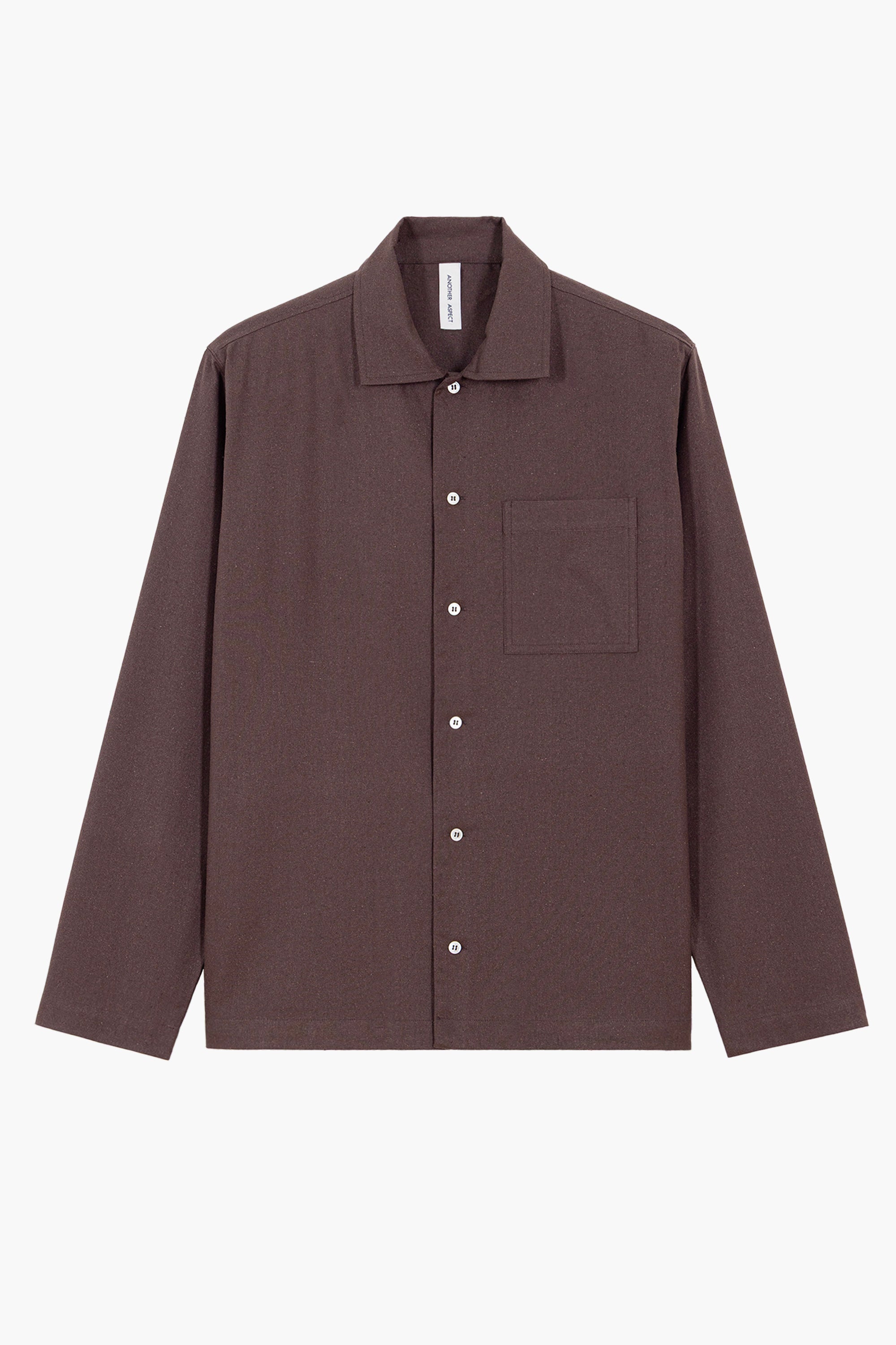 Another Shirt Soie Brute - Marron