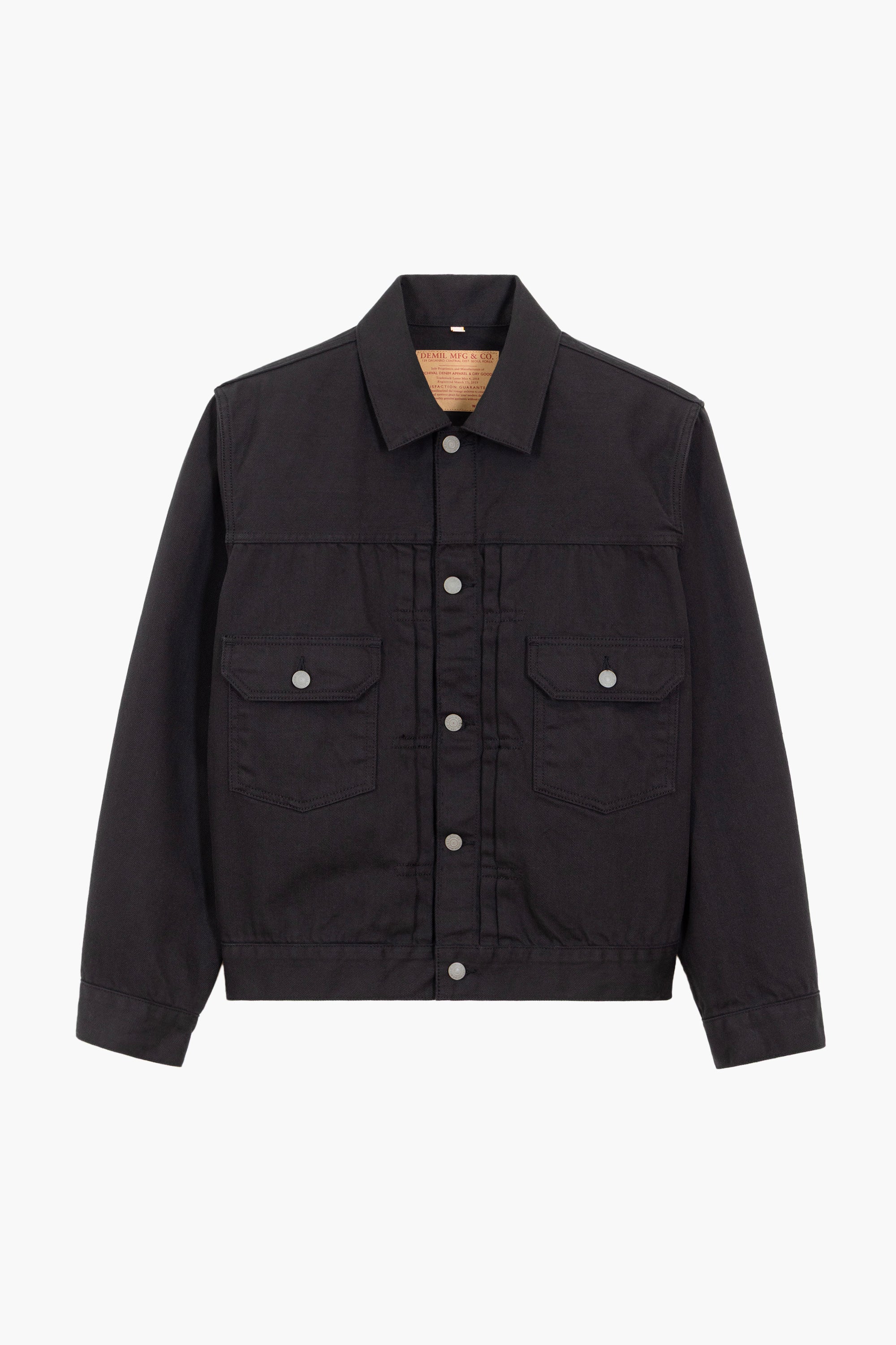 Veste Trucker Type II 'Pioneer Jacket' - Denim Selvedge Noir