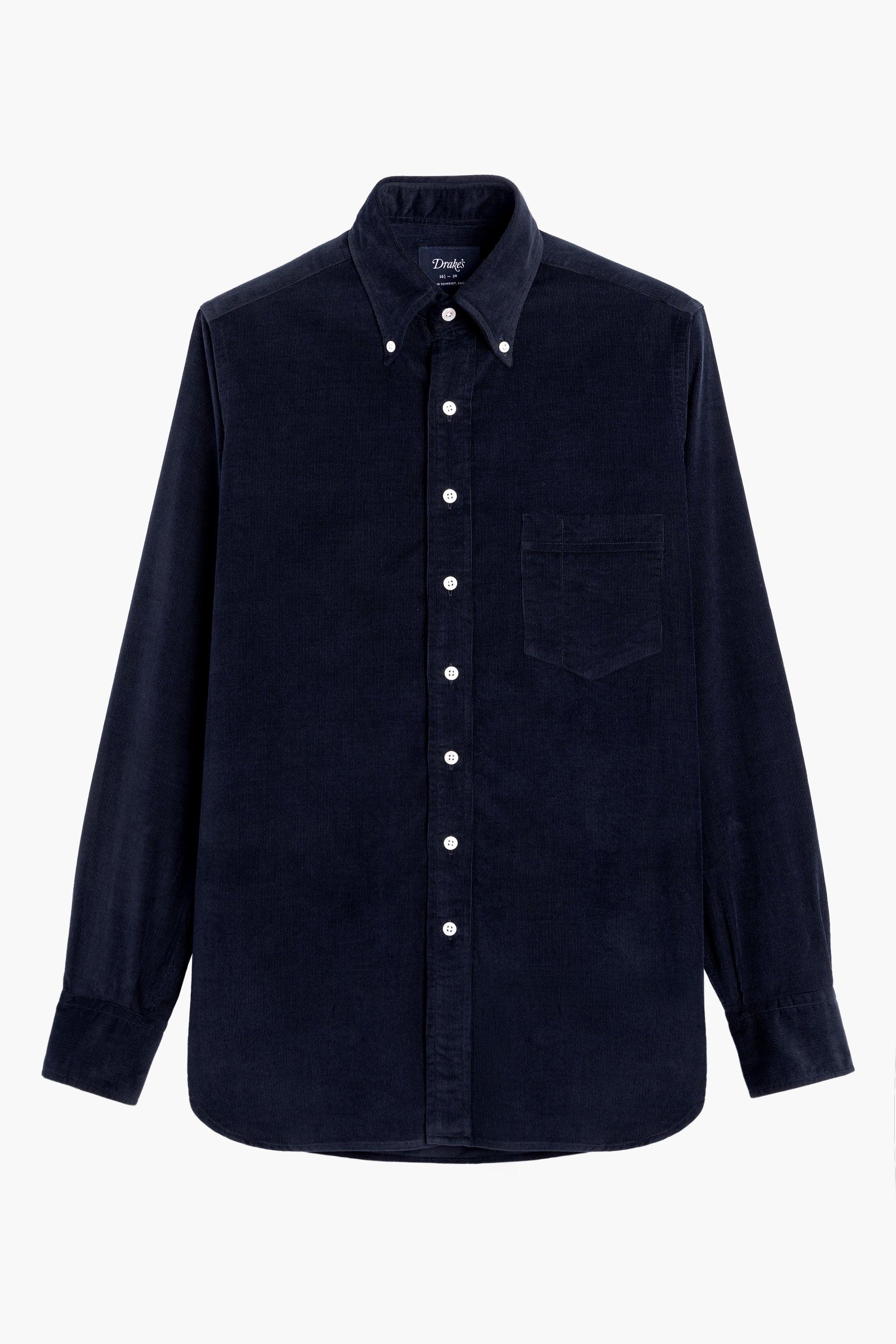Chemise en velours côtelé - Marine