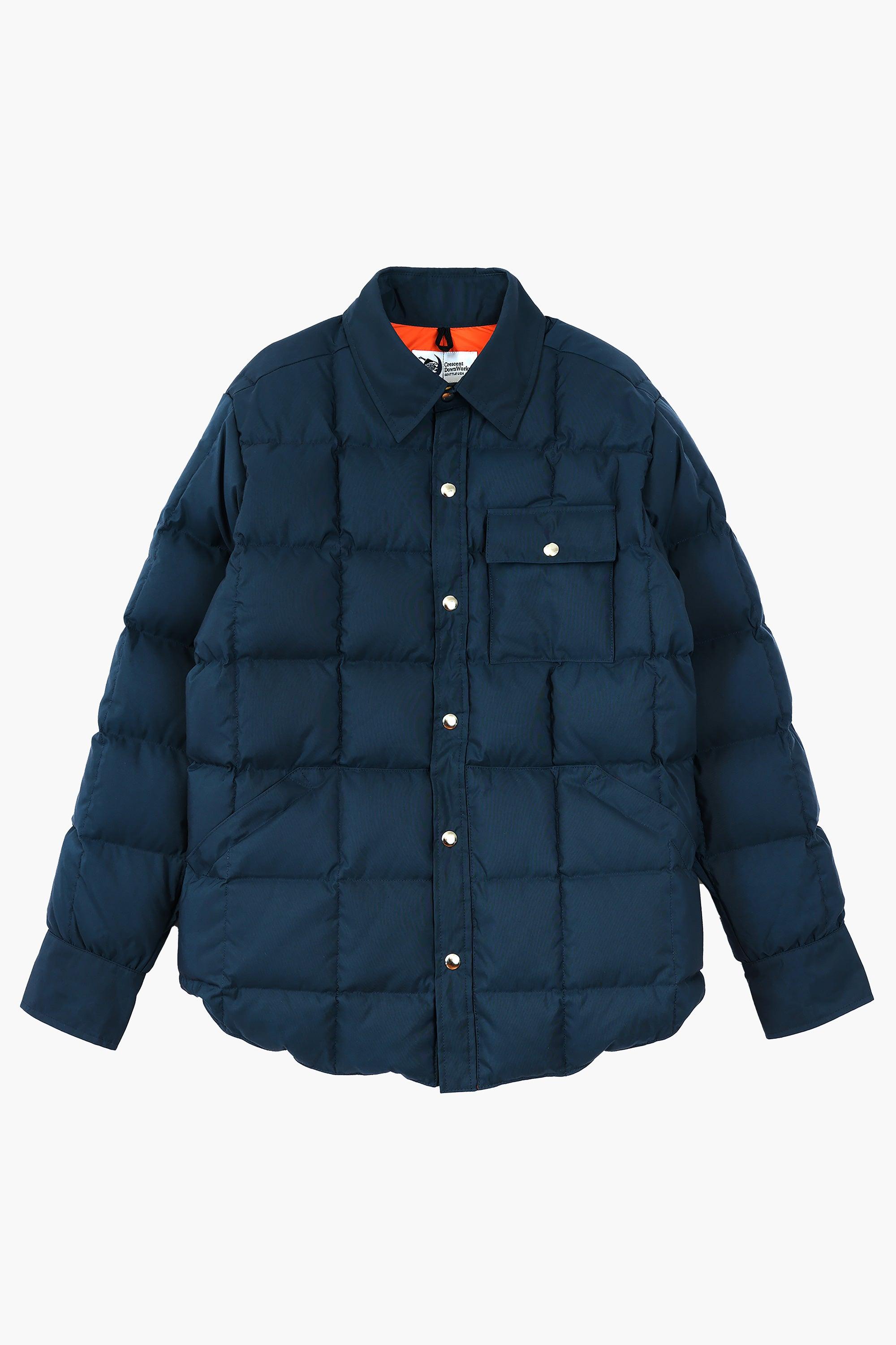 Doudoune surchemise - Marine/Orange