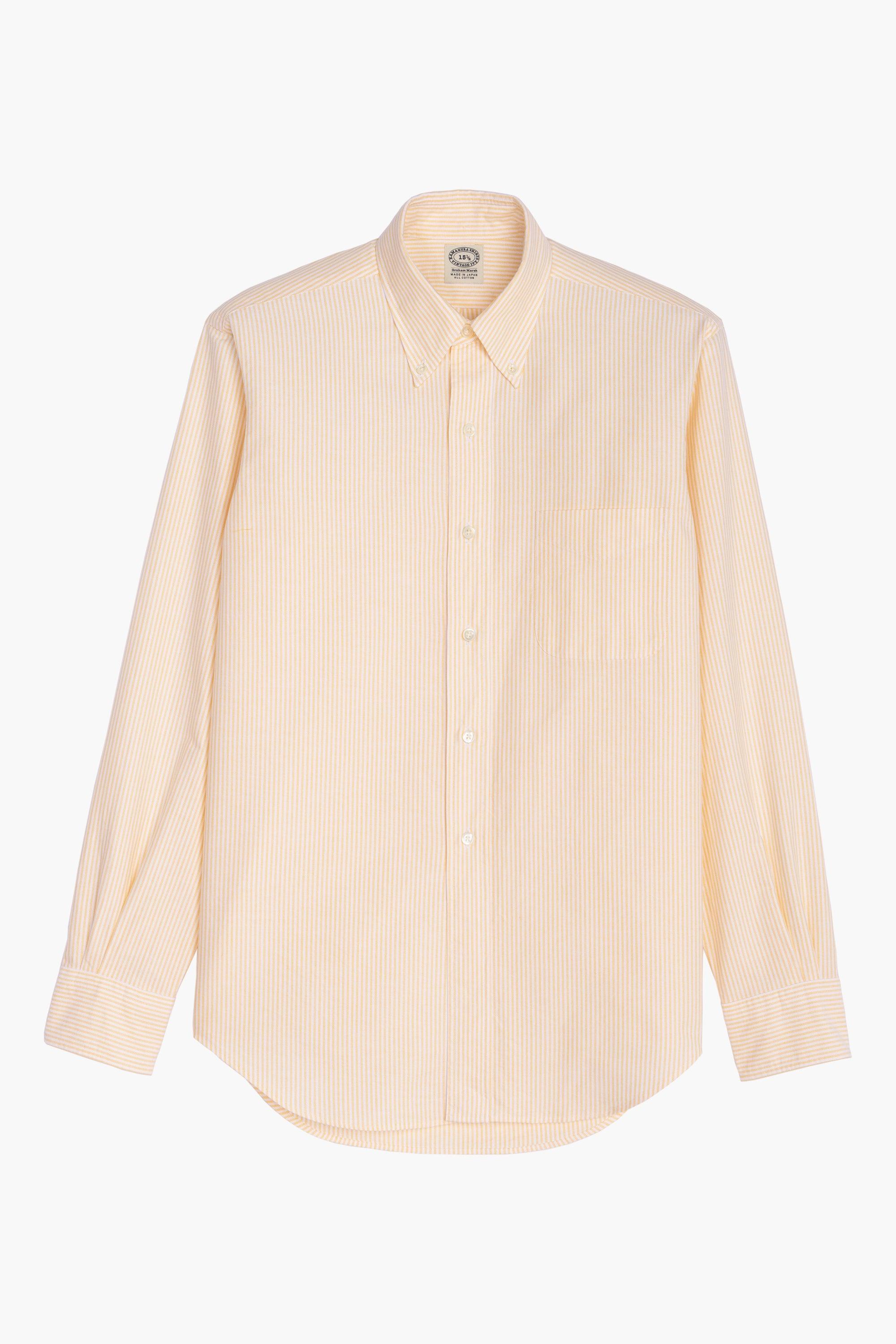 Chemise 'Vintage Ivy' - Oxford Rayé Jaune