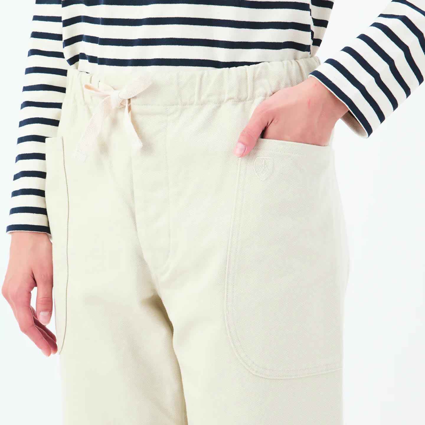 Pantalon marin en coton Orcival