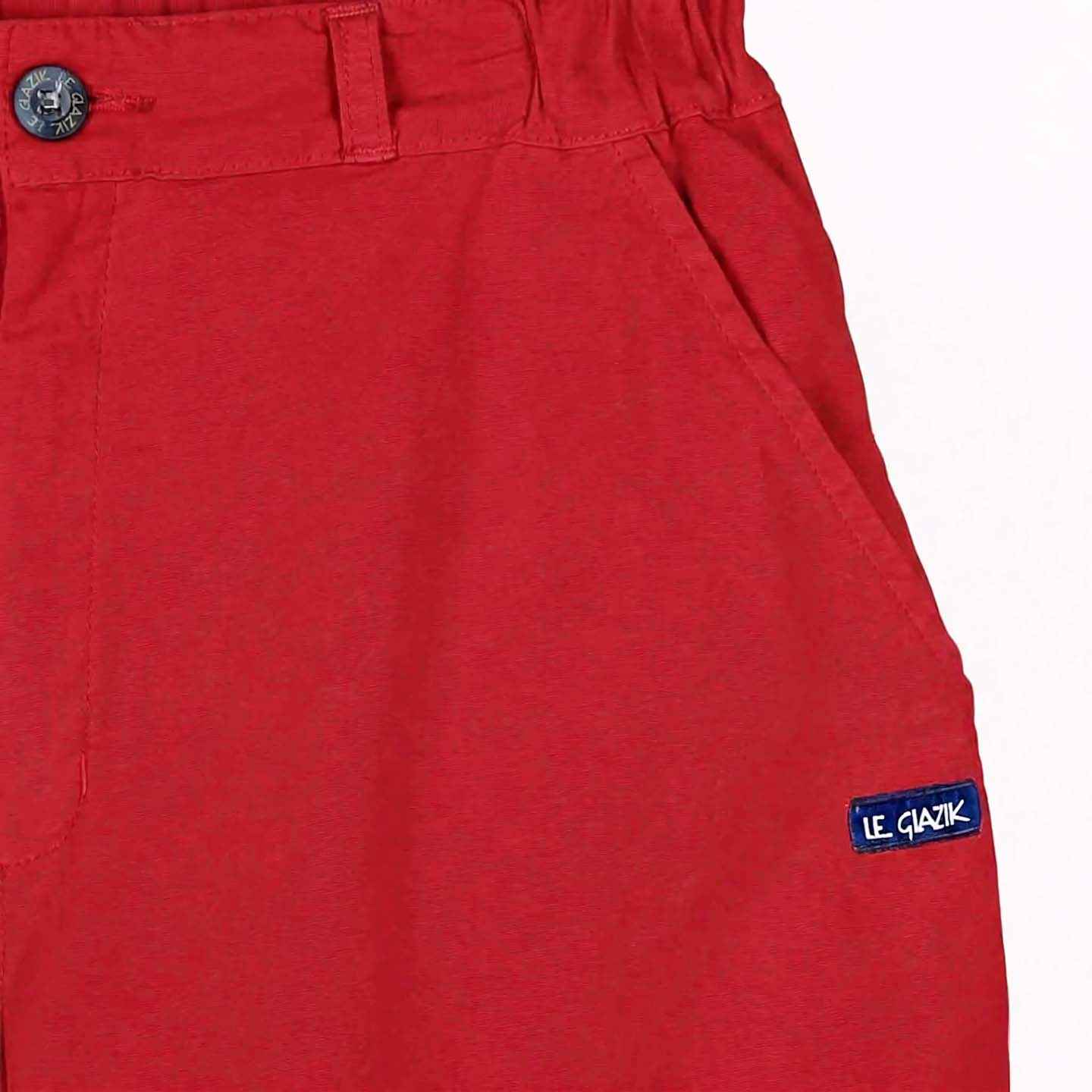 Barbara, Bermuda avec revers en toile stretch