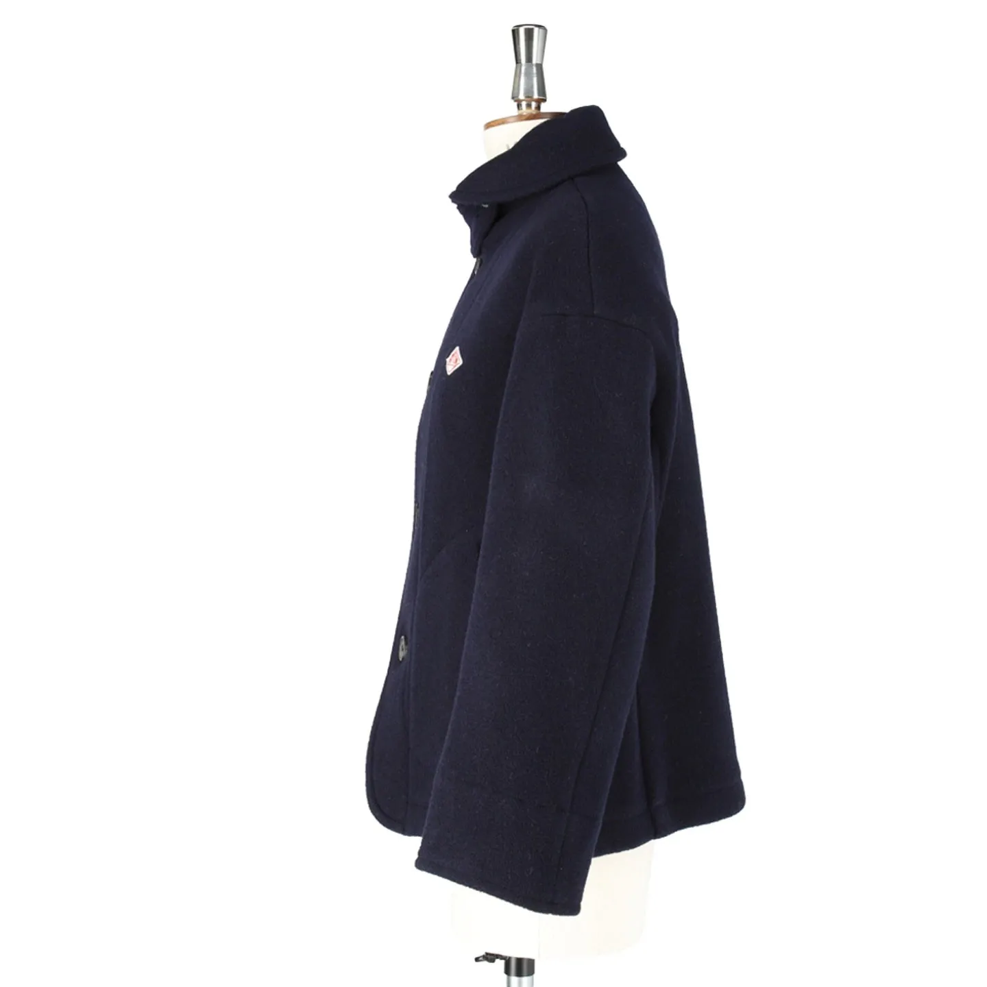 Manteau Danton en laine avec col rond
