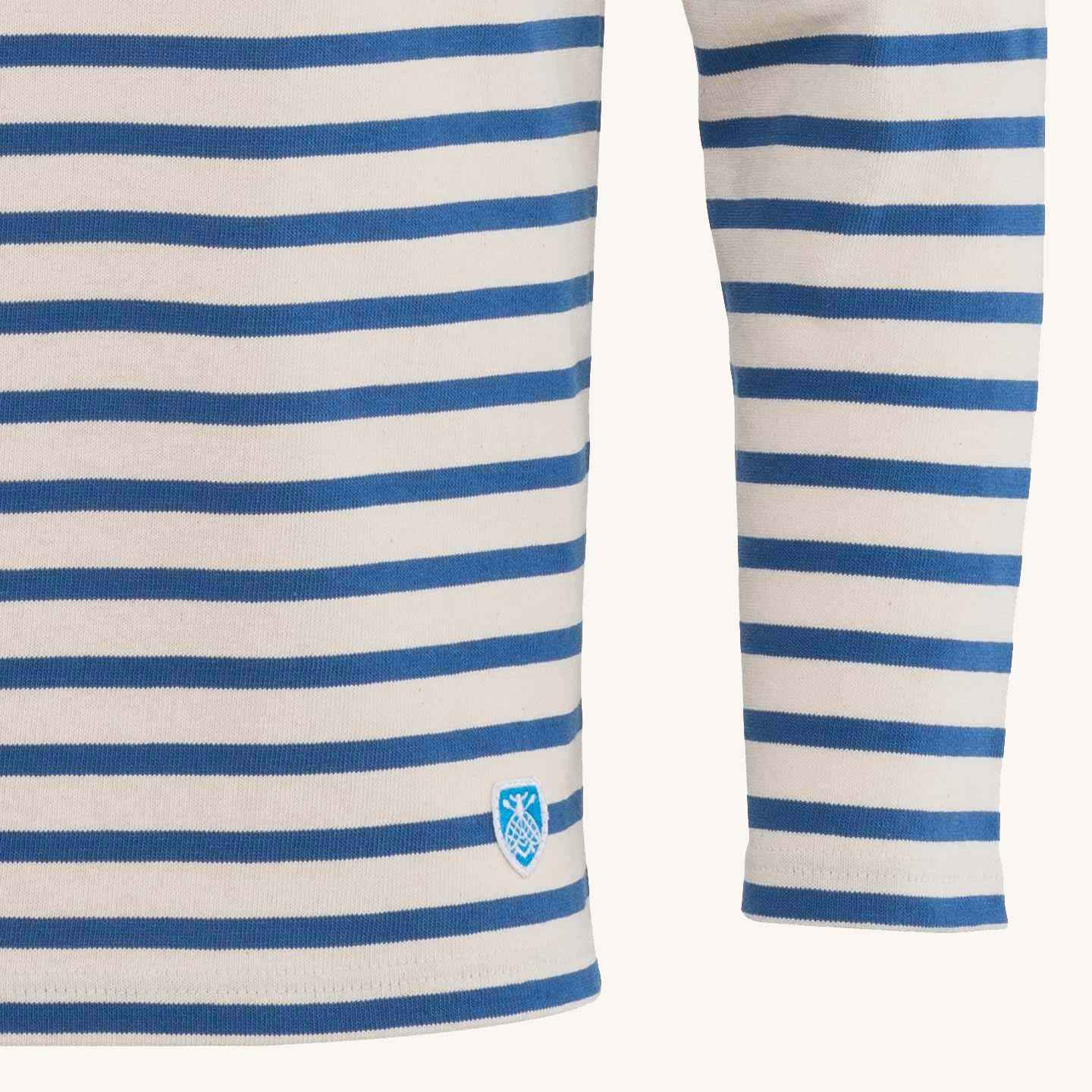 Marinière Écru / Indigo mixte