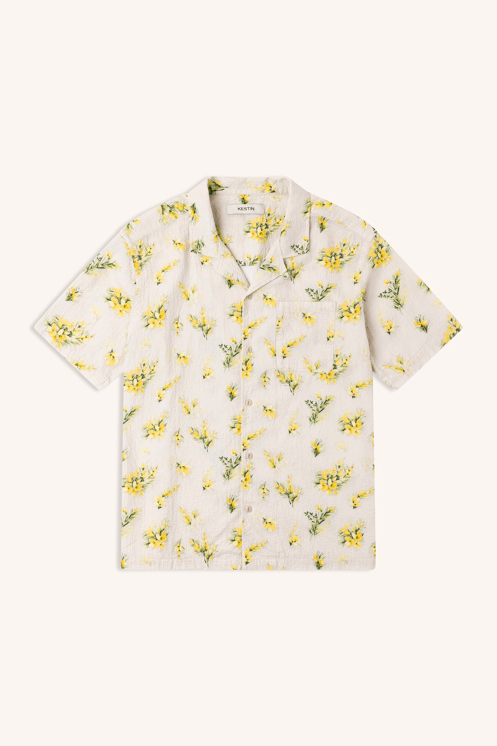 Kestin chemise Crammond imprimé floral écru