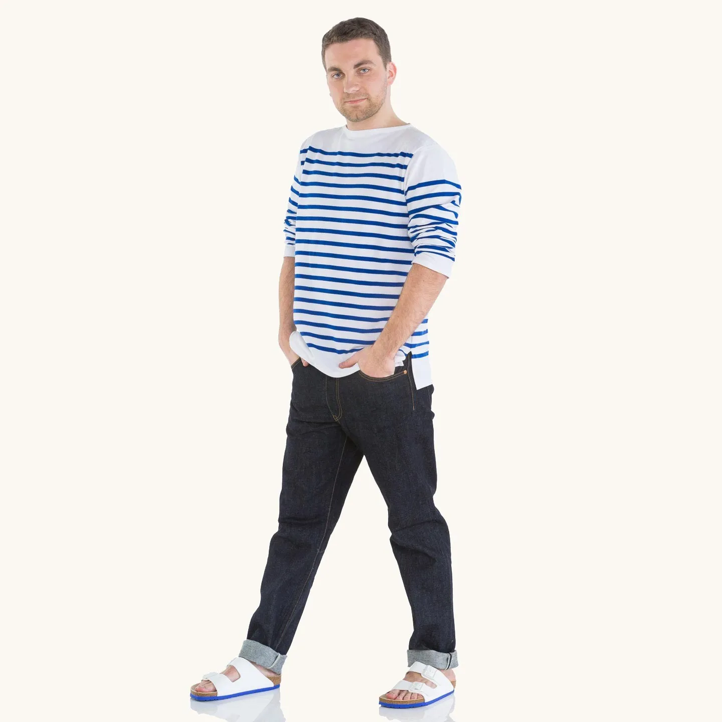 La marinière marine nationale authentique homme