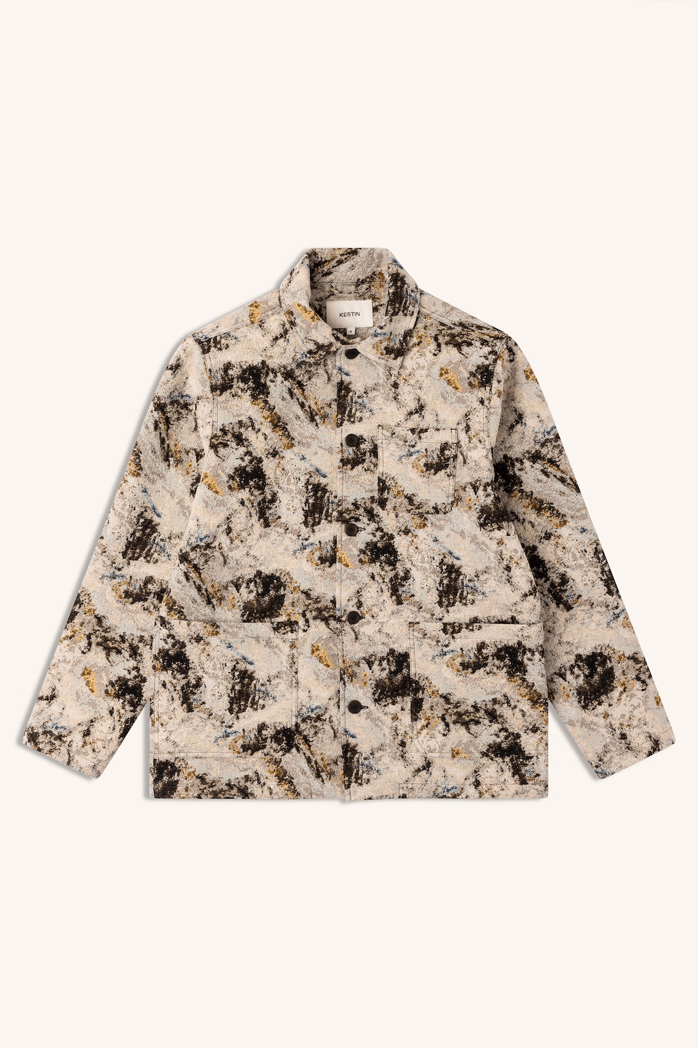 Kestin veste Ormiston Brown Camo Jacquard