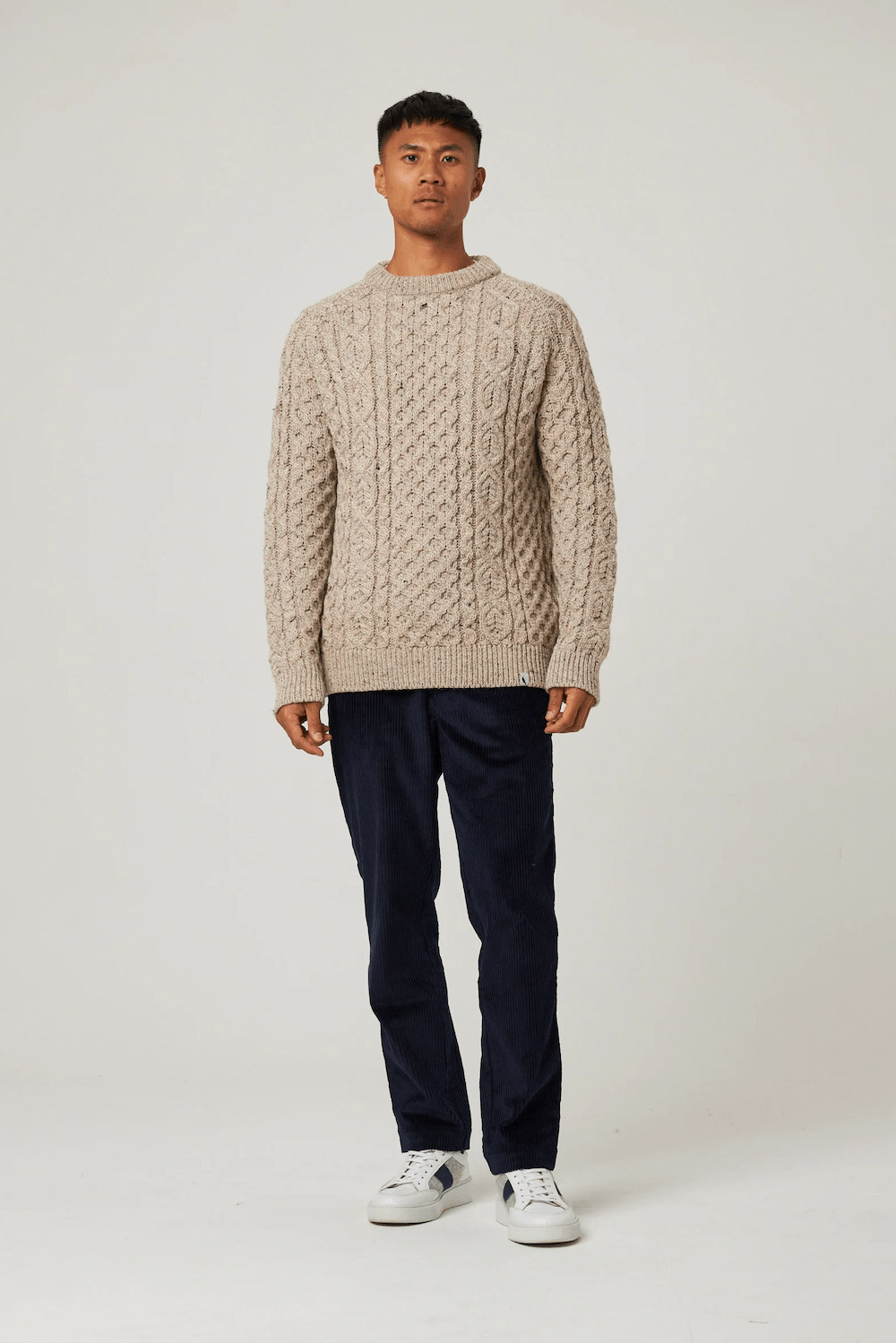 Peregrine pull Aran écru