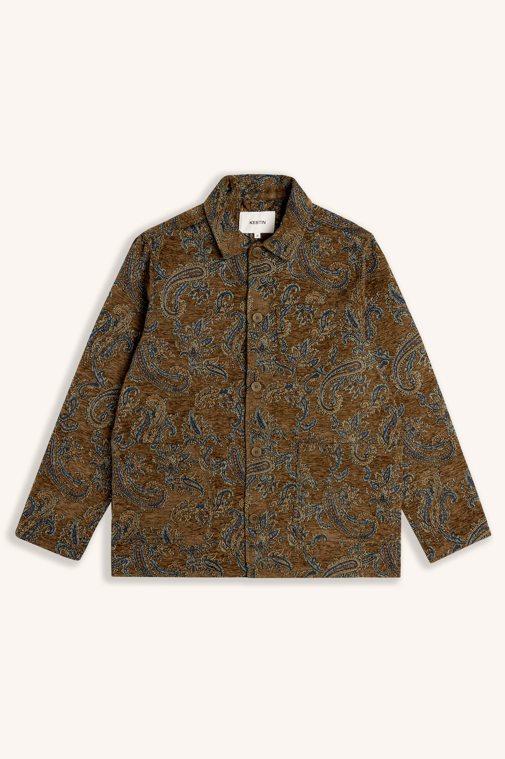 Kestin veste Ormiston Jacquard Olive Paisley