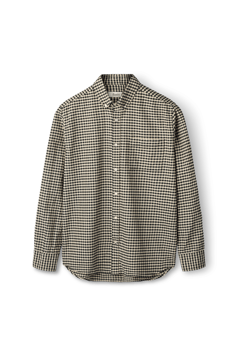 Forét chemise Creek à carreaux noirs et sable