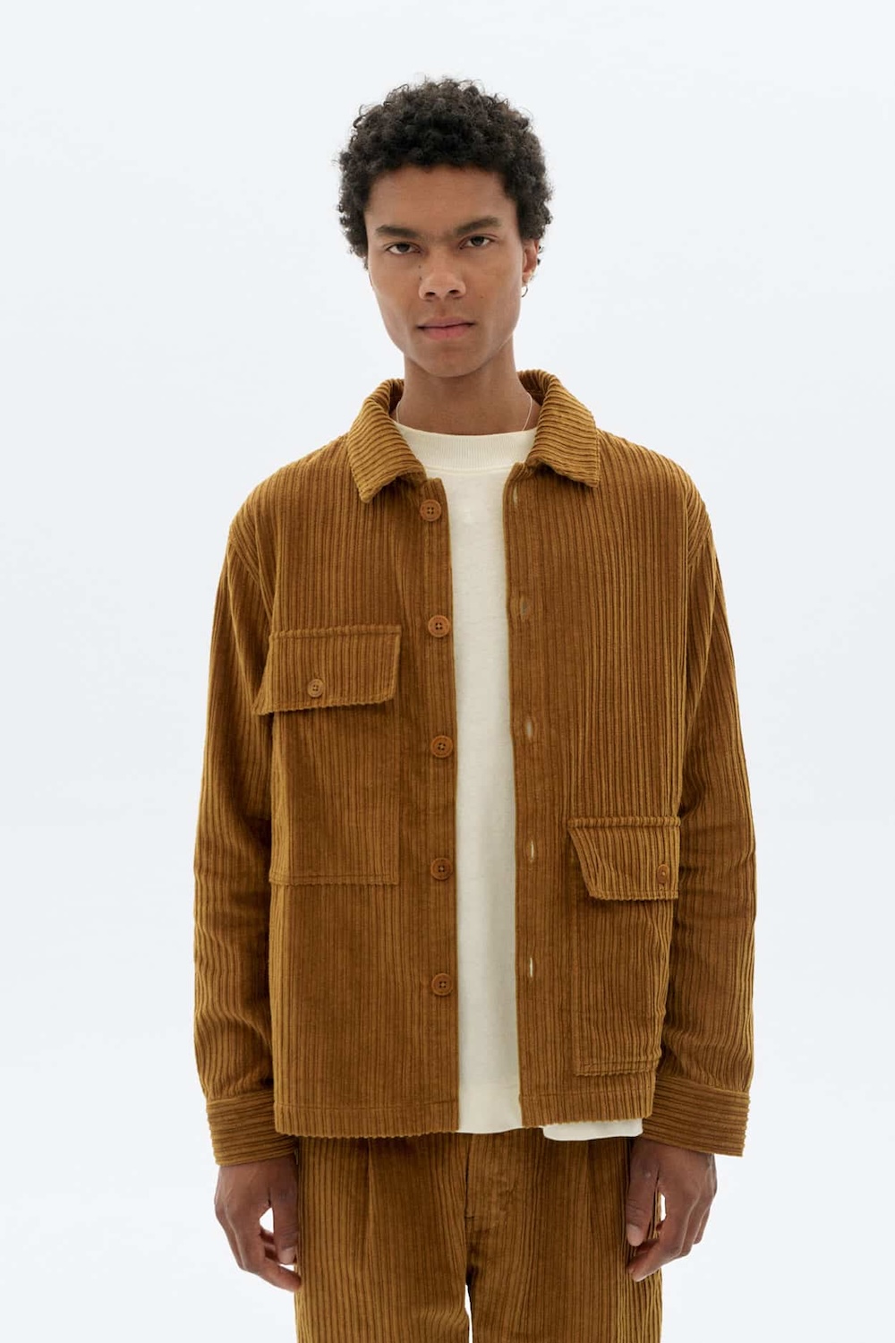 Thinking Mu chemise Gabin chêne clair