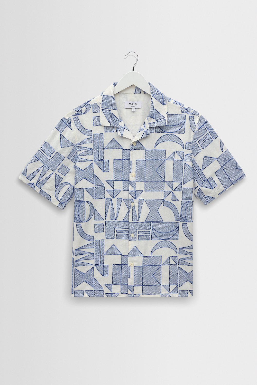 Wax London chemise Didcot avec broderie géométrique