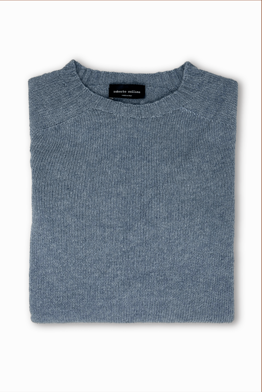 Roberto Collina pull col rond femme Azzurro