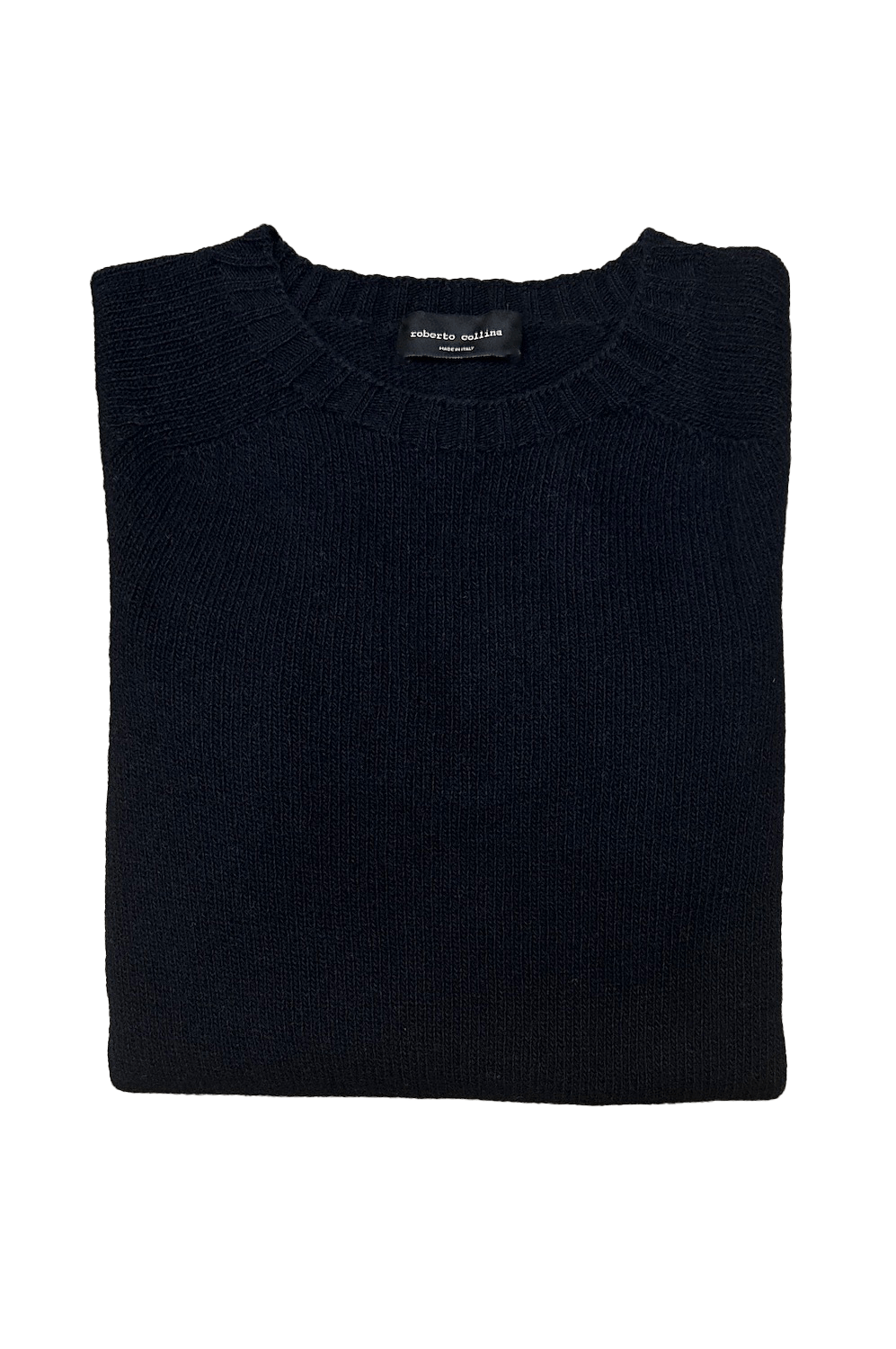 Roberto Collina pull col rond femme Nero