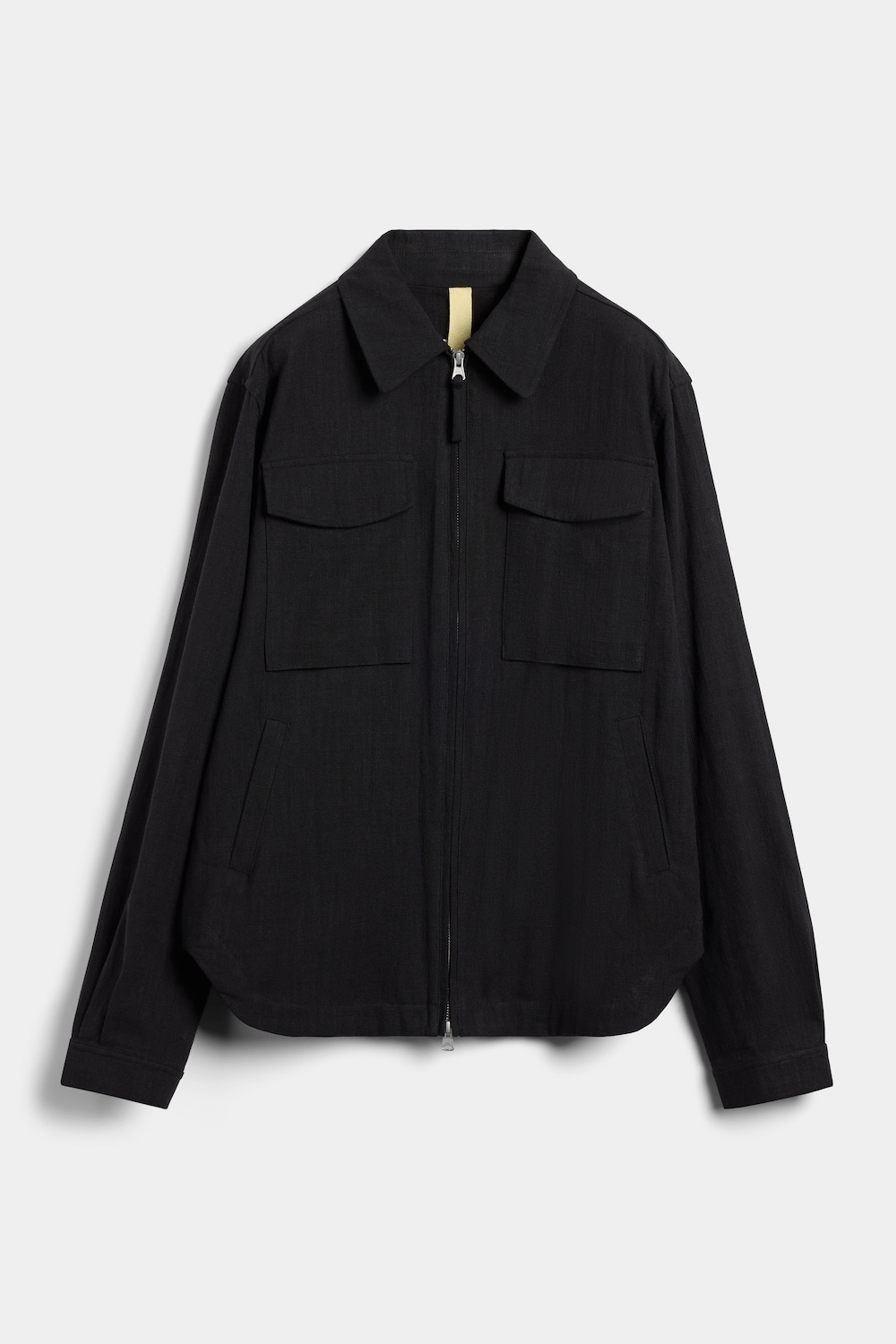 Brixtol Textiles sur-chemise Murray en lin noir