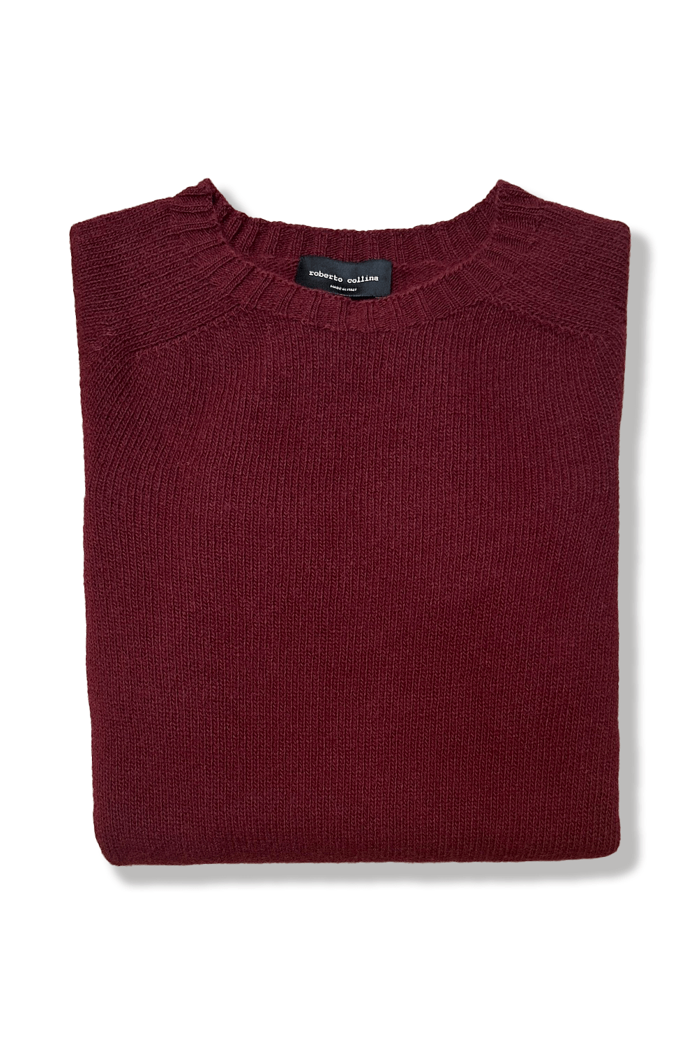 Roberto Collina pull col rond femme Prune
