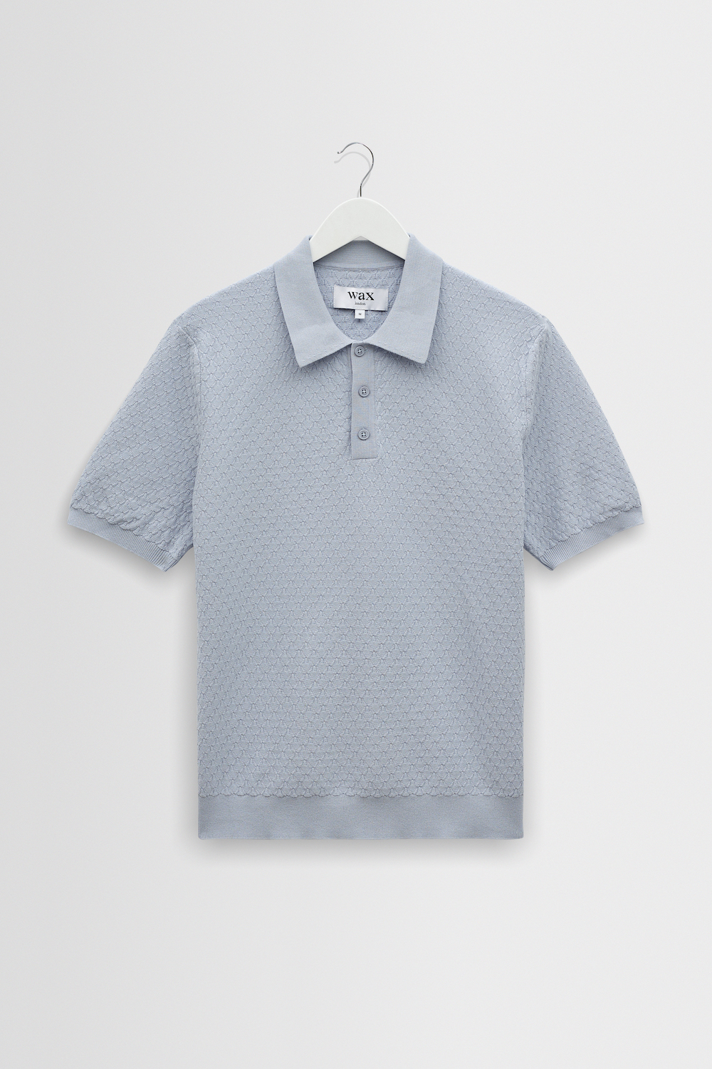 Wax London polo Naples bleu clair