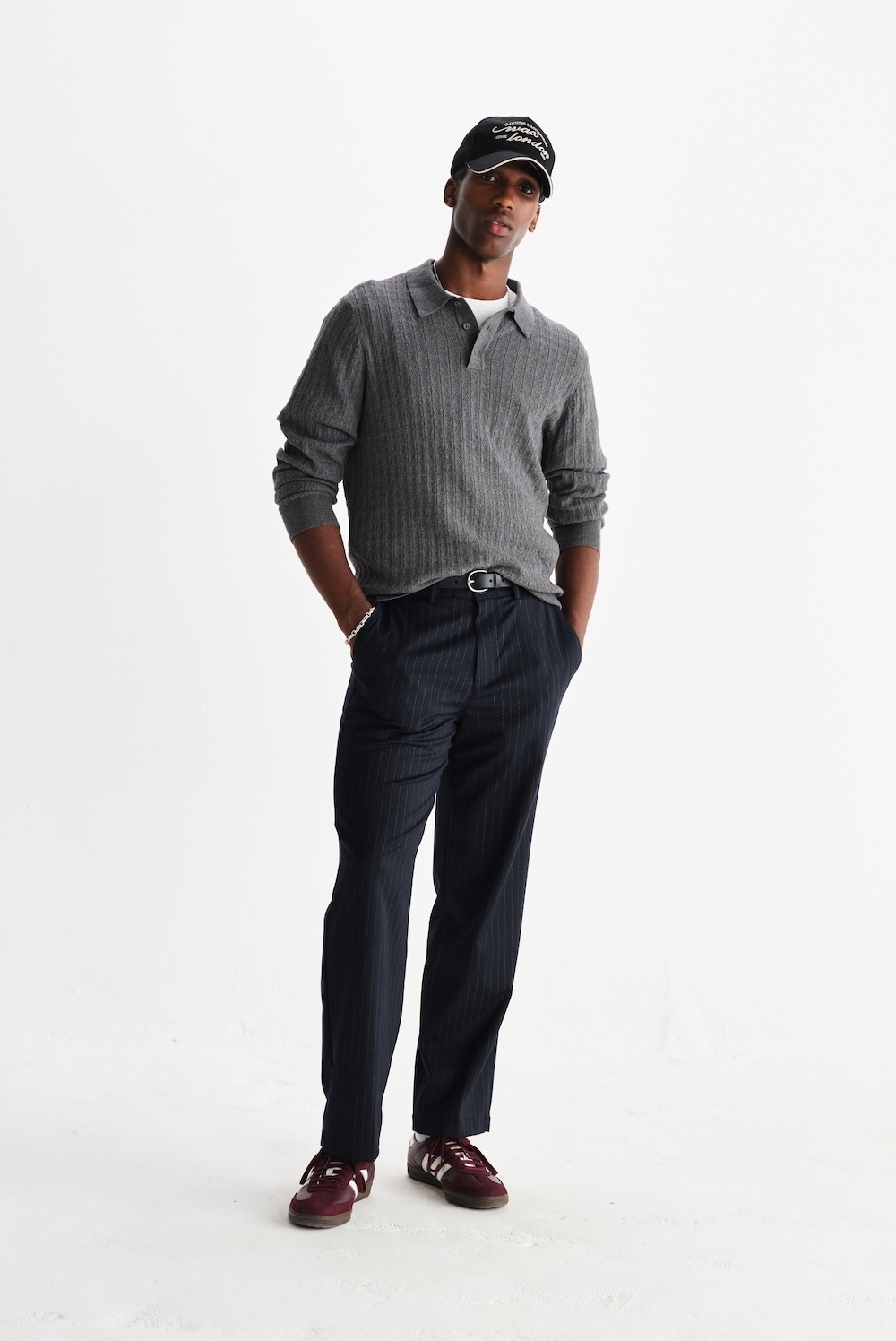 Wax London polo Oban Gris