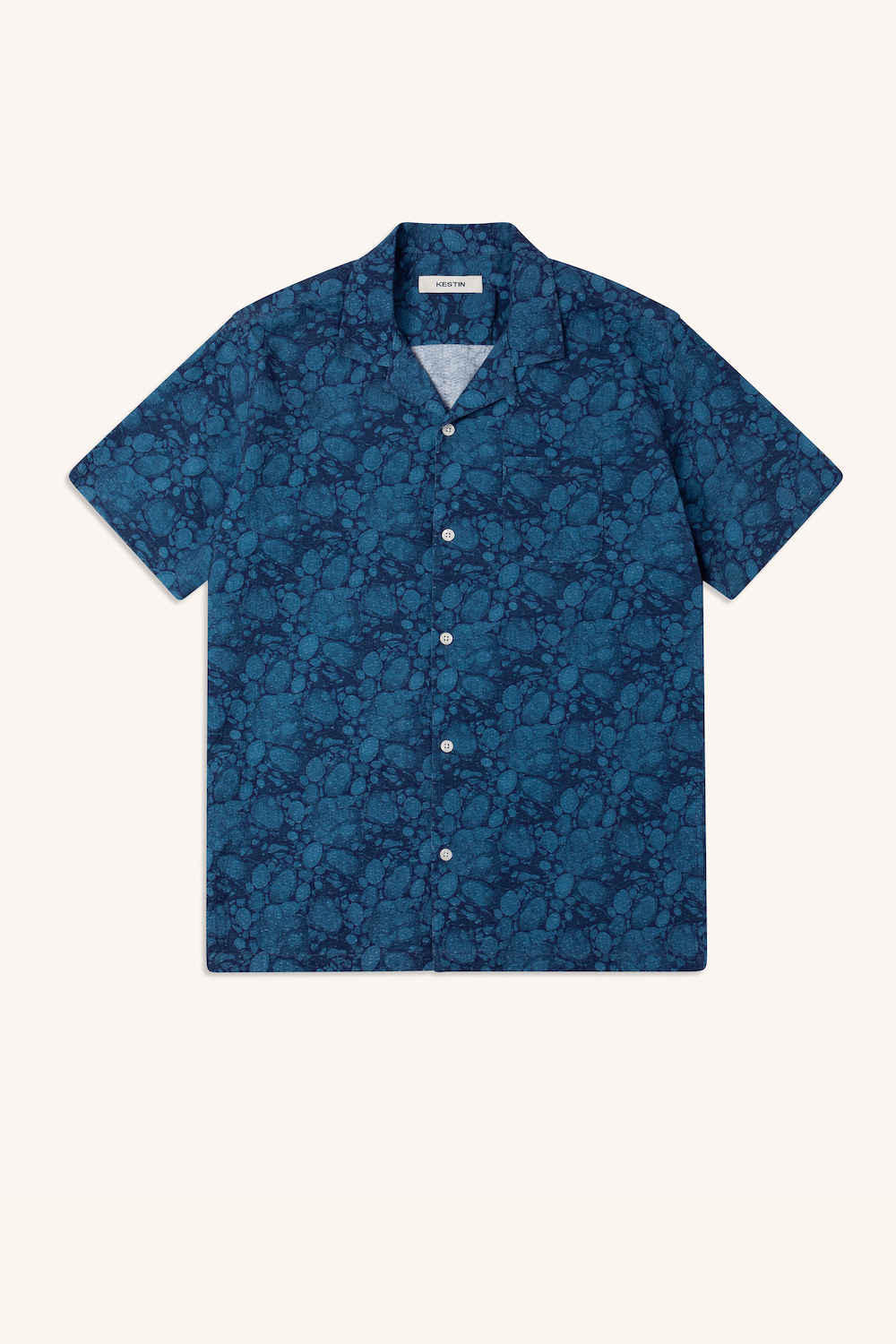 Kestin chemise Crammond à motif marbré bleu
